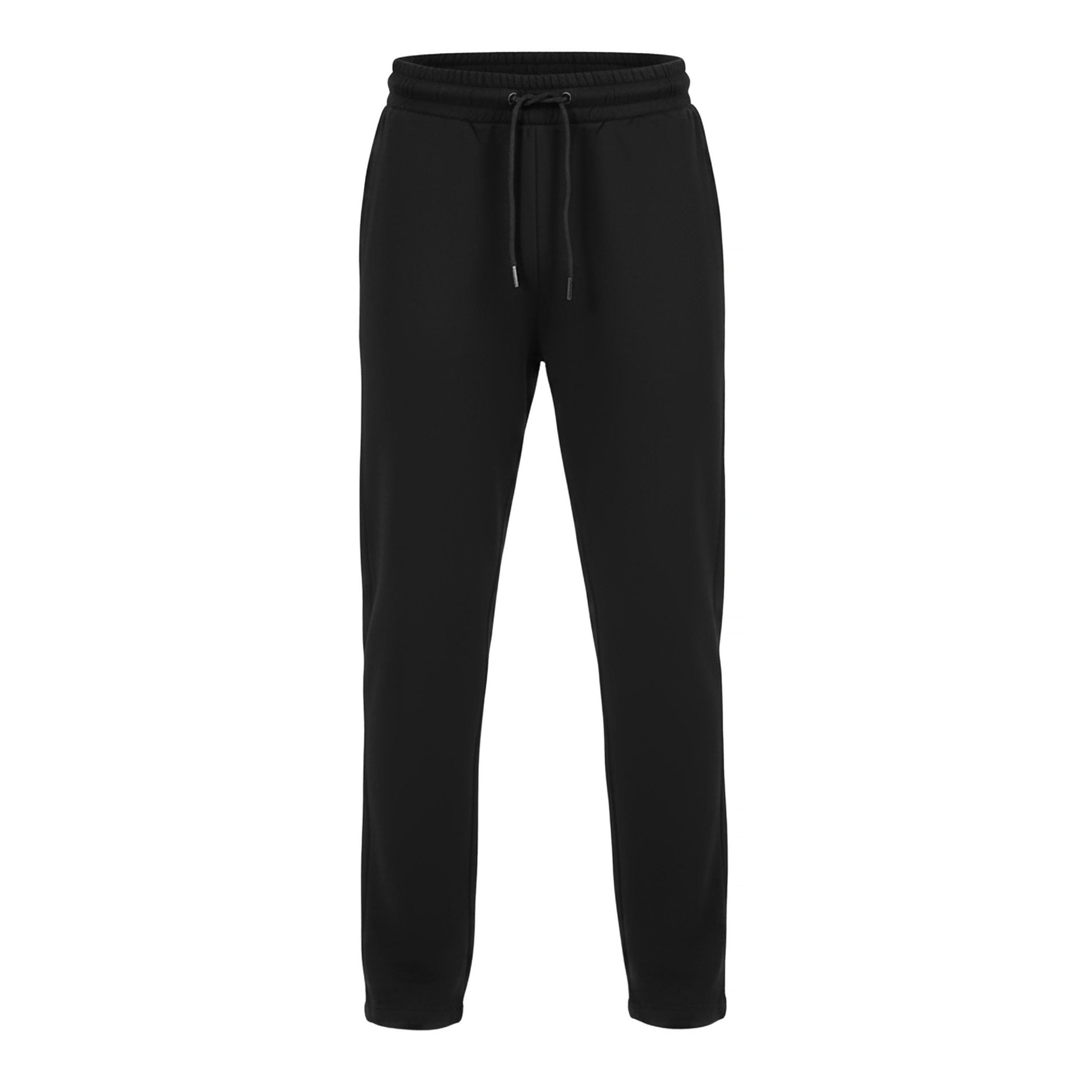 Brave Soul Men's Bs Straight Leg Open Hem Jogging Bottoms - Jet Black - Medium