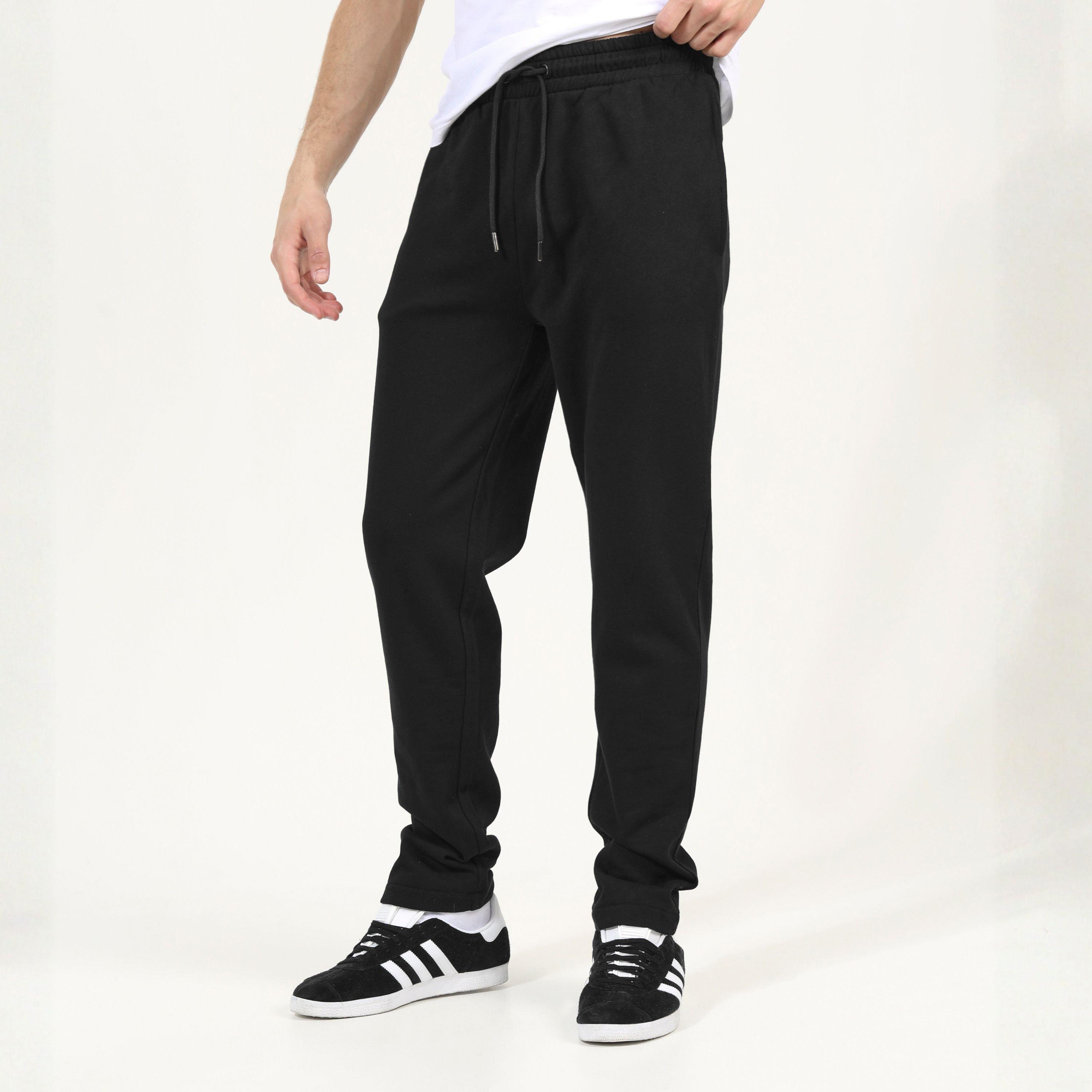 Negro azabache - Brave Soul - Men's Straight Leg Open Hem Fleece Jogging Bottoms - 3
