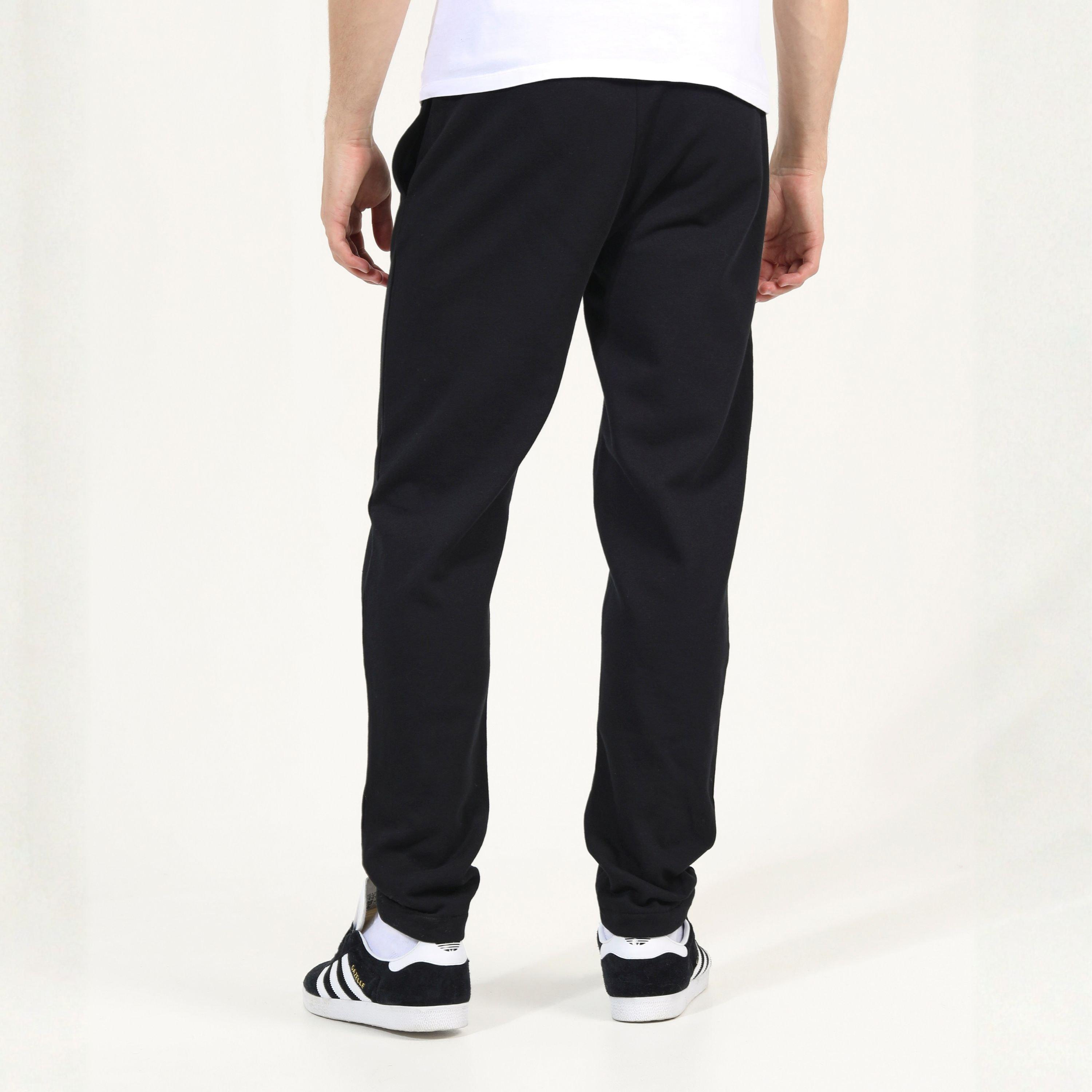 Negro azabache - Brave Soul - Men's Straight Leg Open Hem Fleece Jogging Bottoms - 4