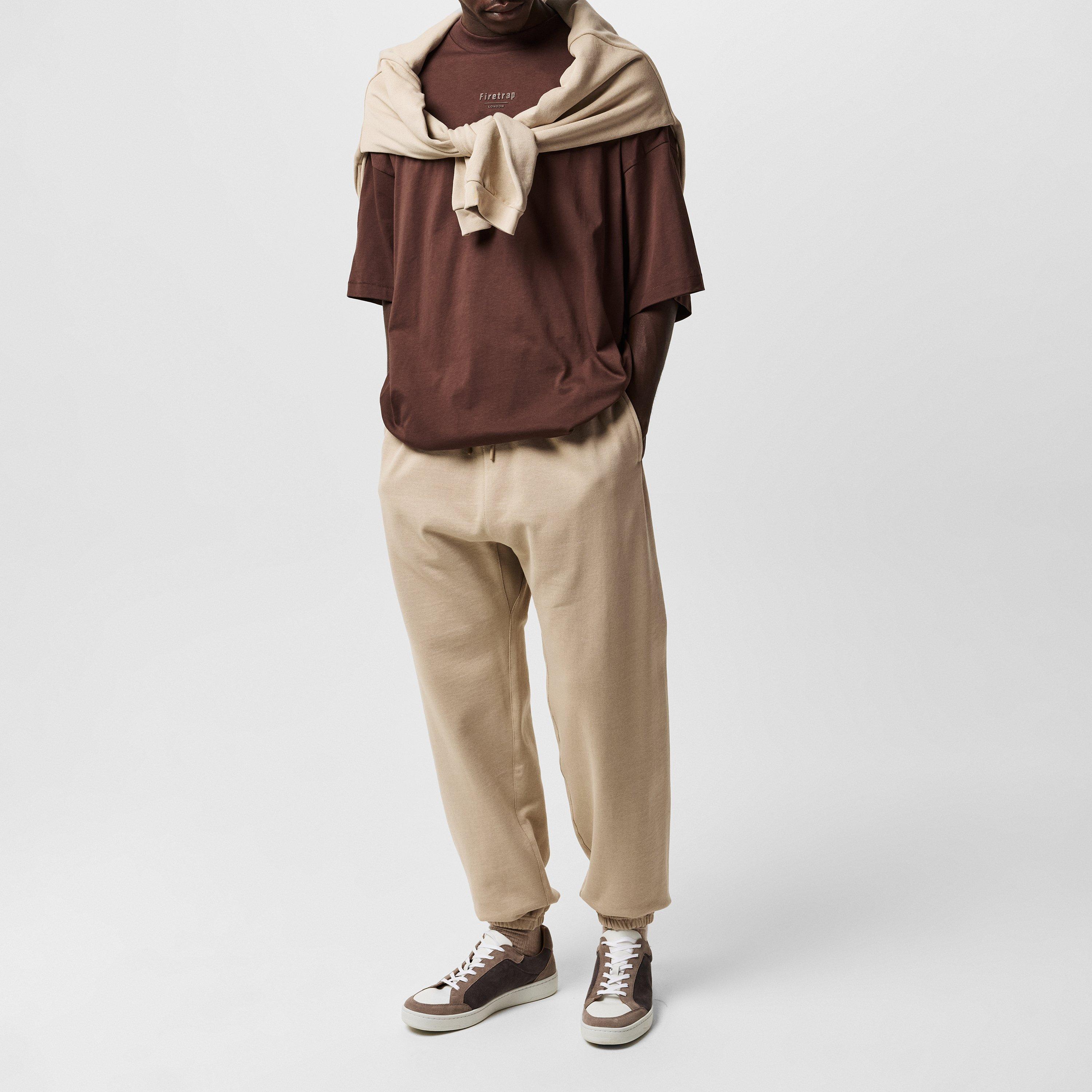 Beige - Firetrap - Tonal Jogging Bottoms Mens - 6