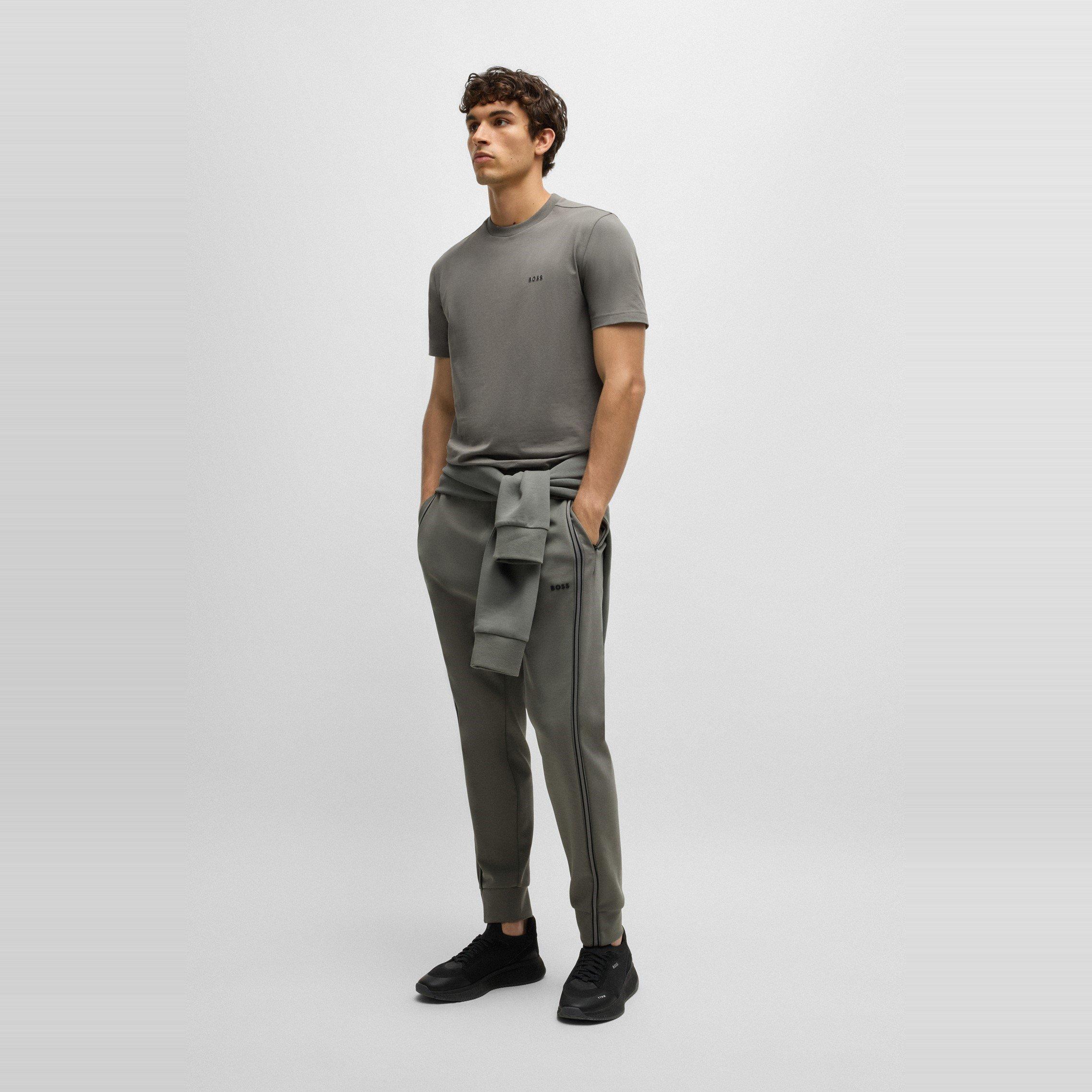 Lt/Pstl Grey - Boss - Men's HBG Hadiko Jogging Bottoms, Elasticated Waistband - 5