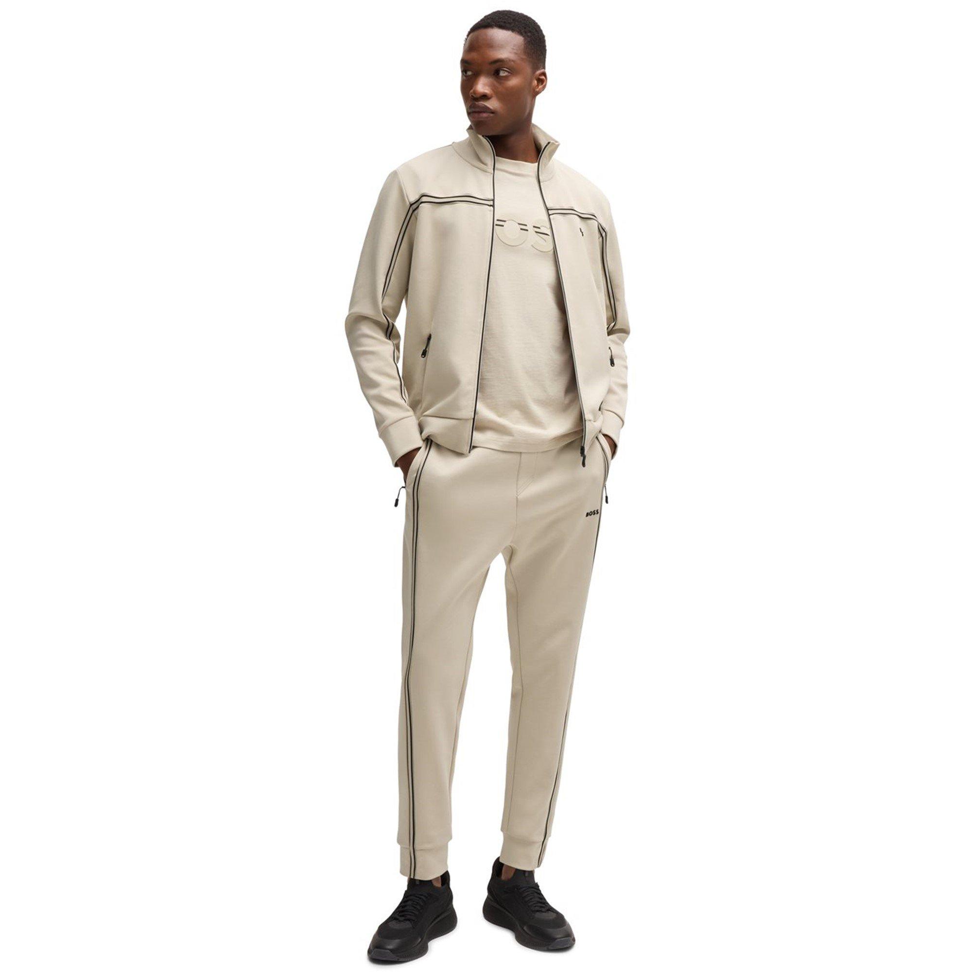 Light Beige 271 - Boss - Men's HBG Hadiko Jogging Bottoms, Elasticated Waistband - 3