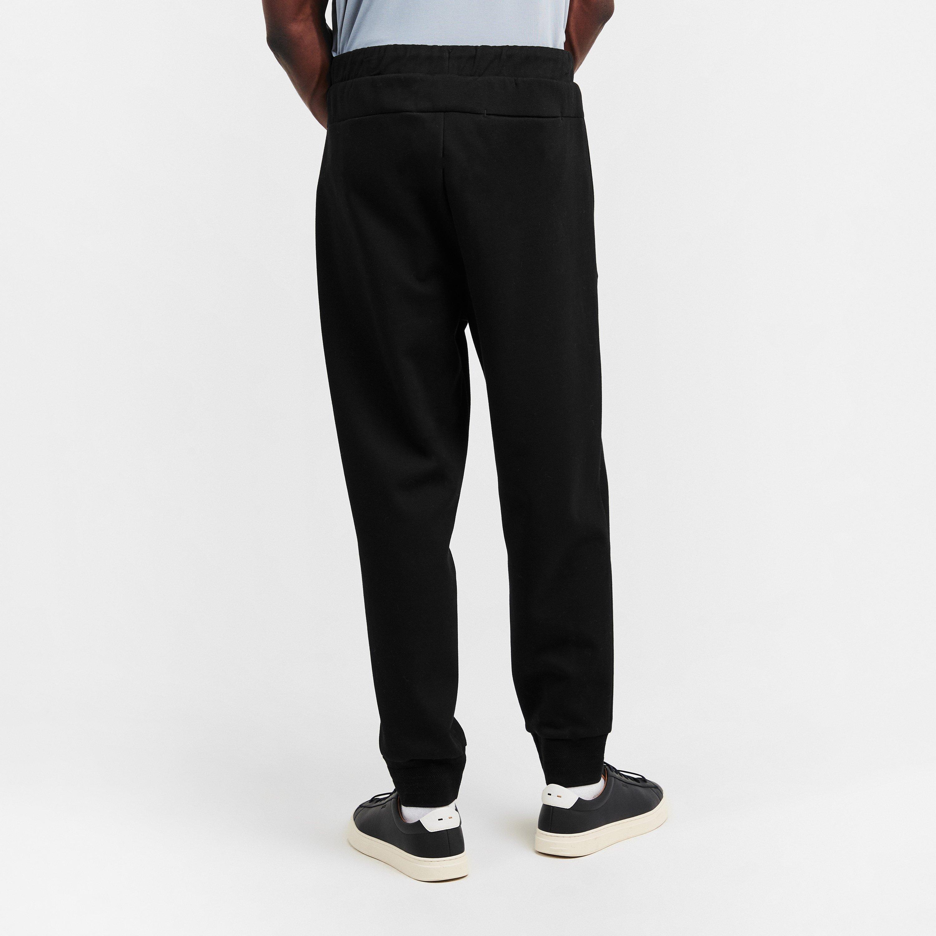 Black - Boss - Mens BOSS GREEN Signature Logo Jogging Bottoms (Hadiko Mirror) - 4