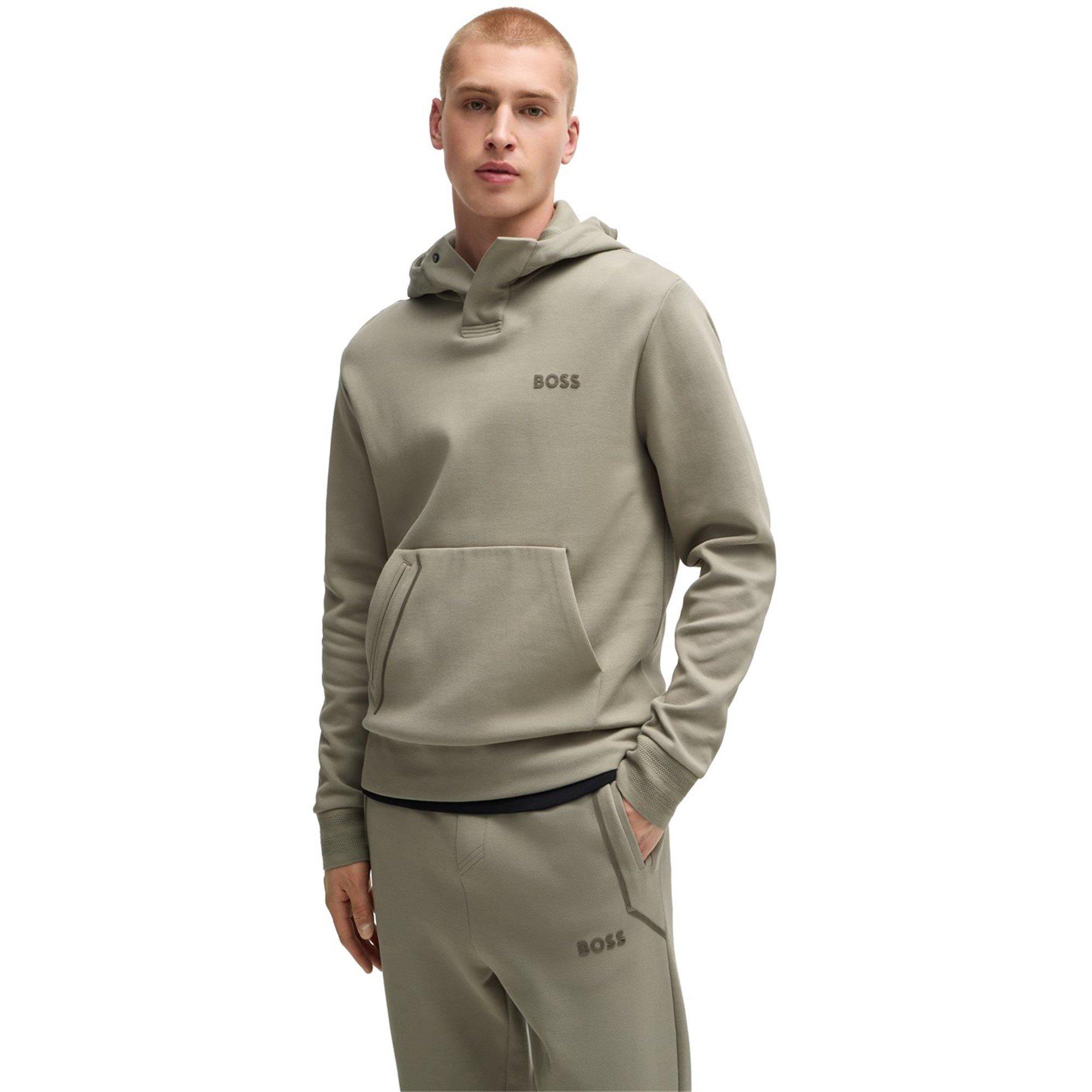 Lt Pas Grn 334 - Boss - Men's HBG Hadiko Mirror Signature Logo Jogging Bottoms - 3