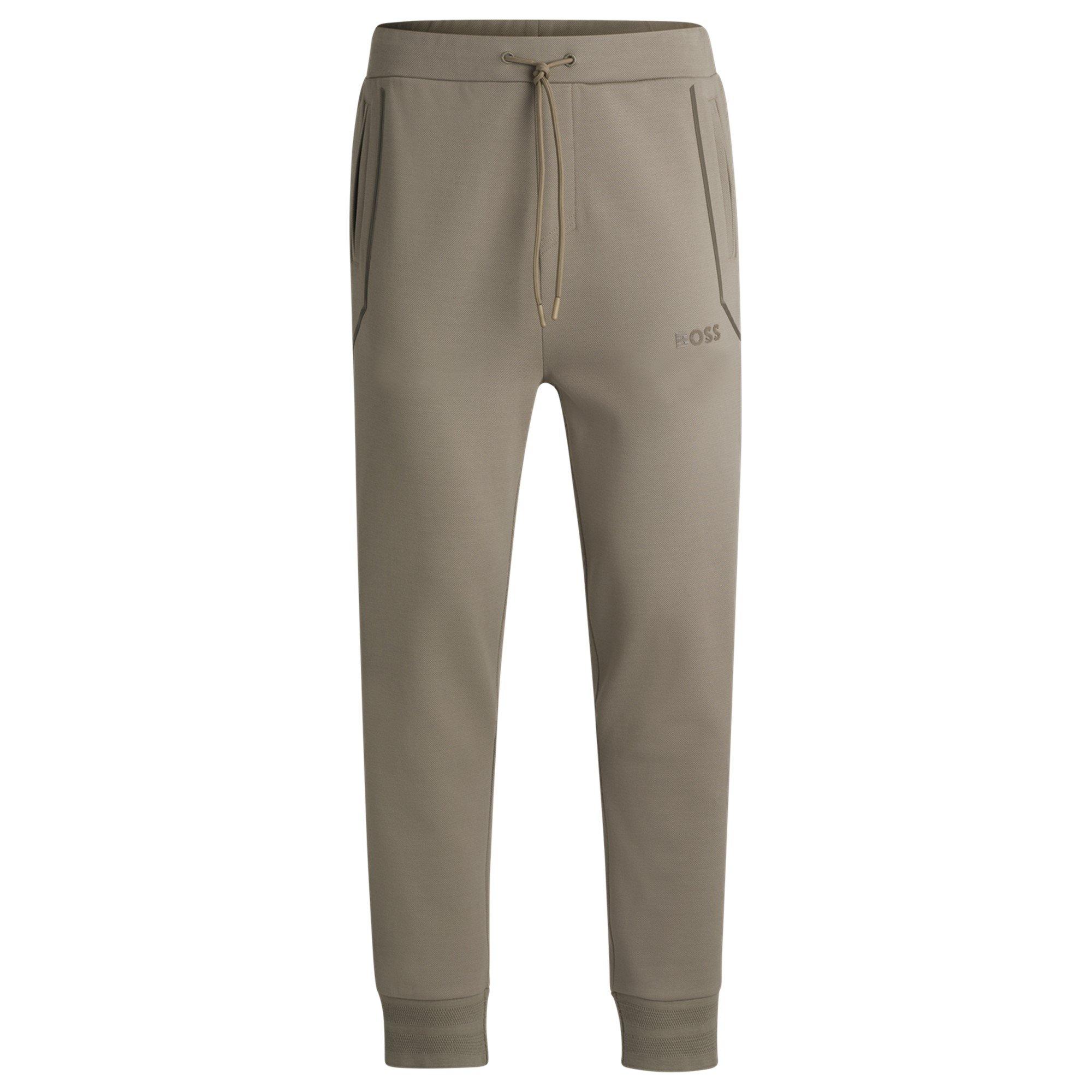 Lt Pas Grn 334 - Boss - Men's HBG Hadiko Mirror Signature Logo Jogging Bottoms - 6