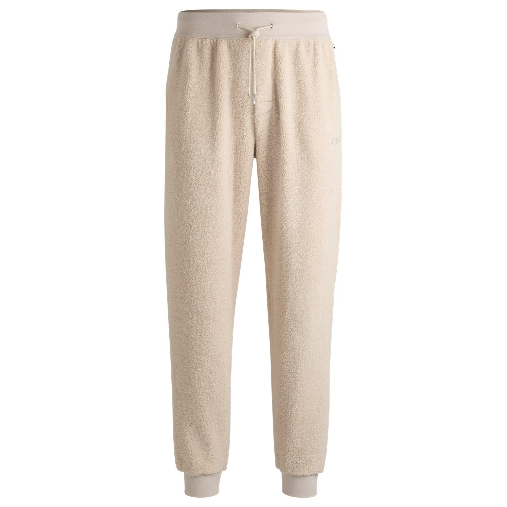 Open White 130 - Boss - Men's Contemp Pants Closed Hem Fleece Trousers - 5