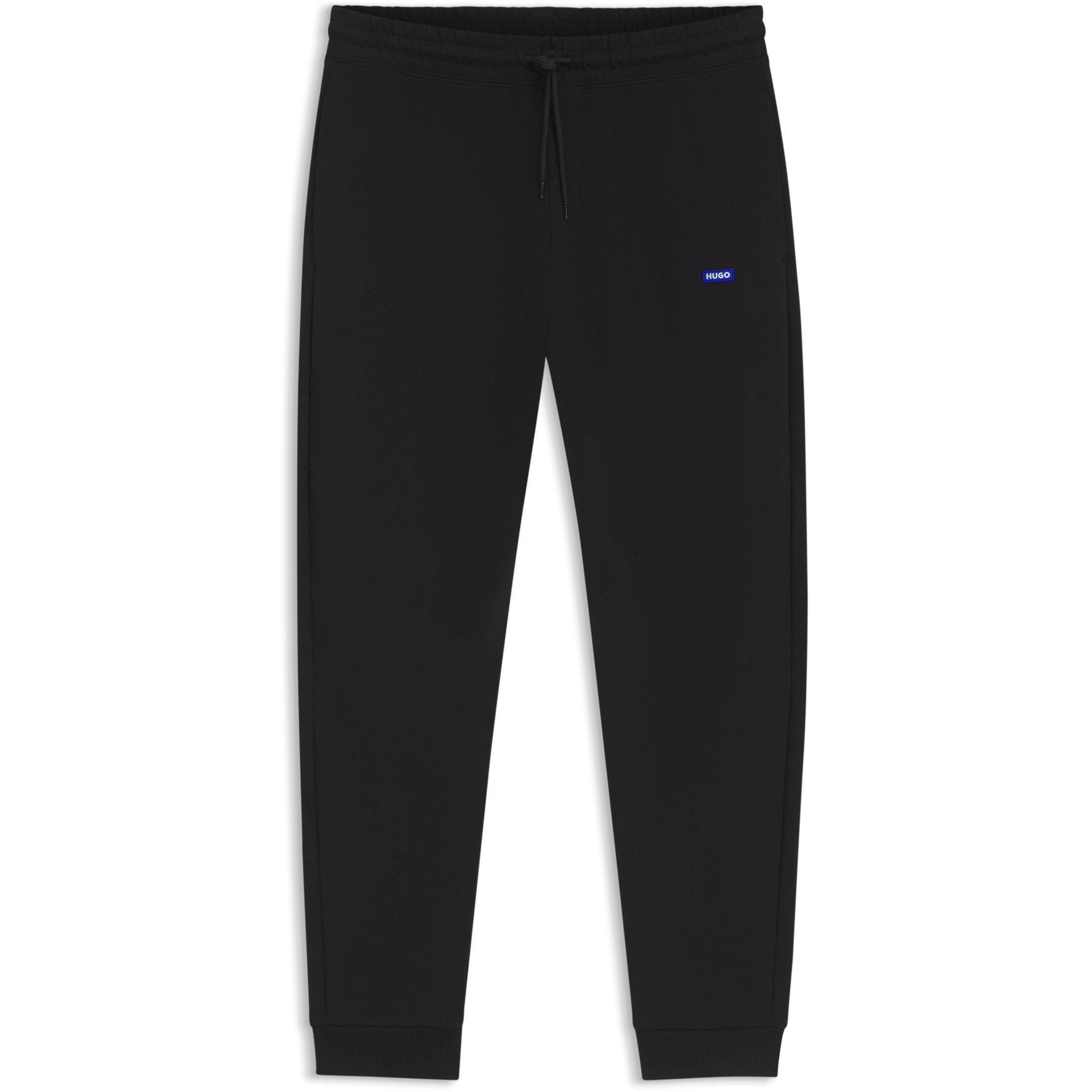 Black 001 - Hugo - Mens HUGO Bodywear Cotton-terry Tracksuit Bottoms - 1