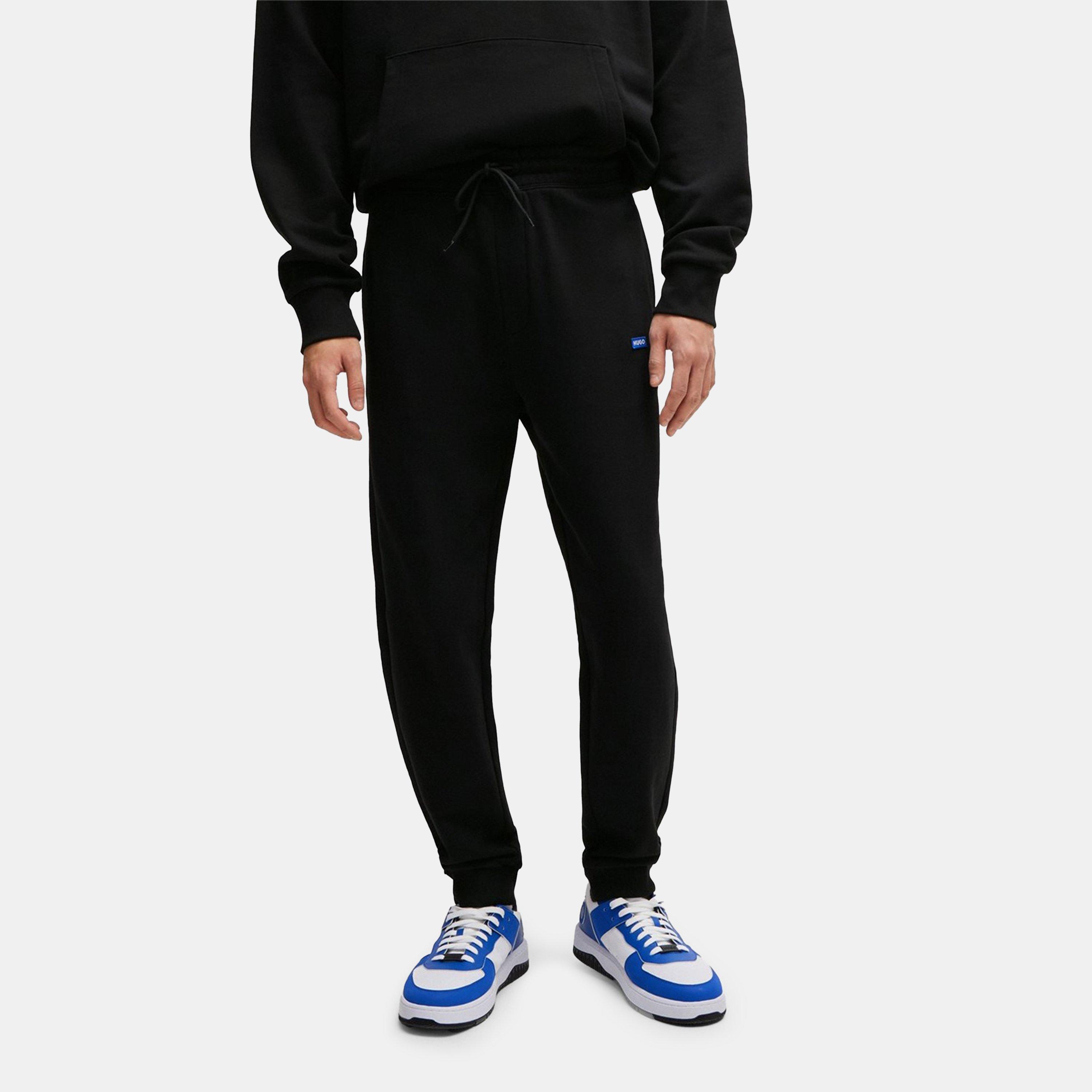 Preto 001 - Hugo - Cotton-terry tracksuit bottoms - 3