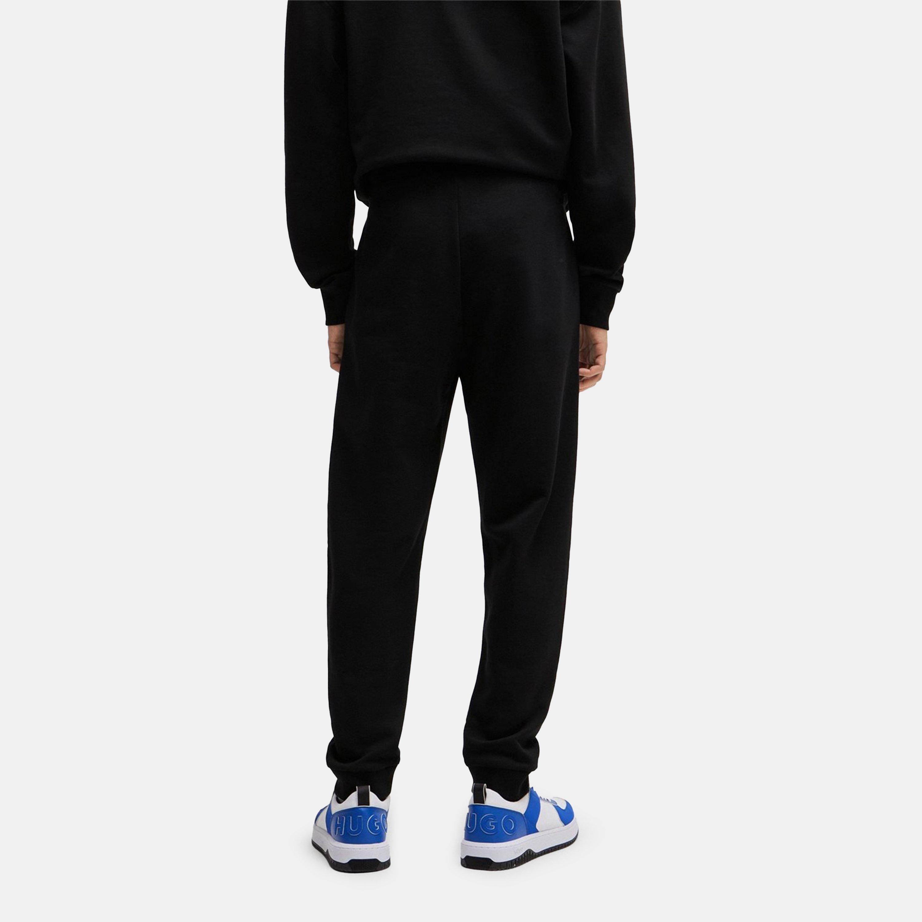 Preto 001 - Hugo - Cotton-terry tracksuit bottoms - 4