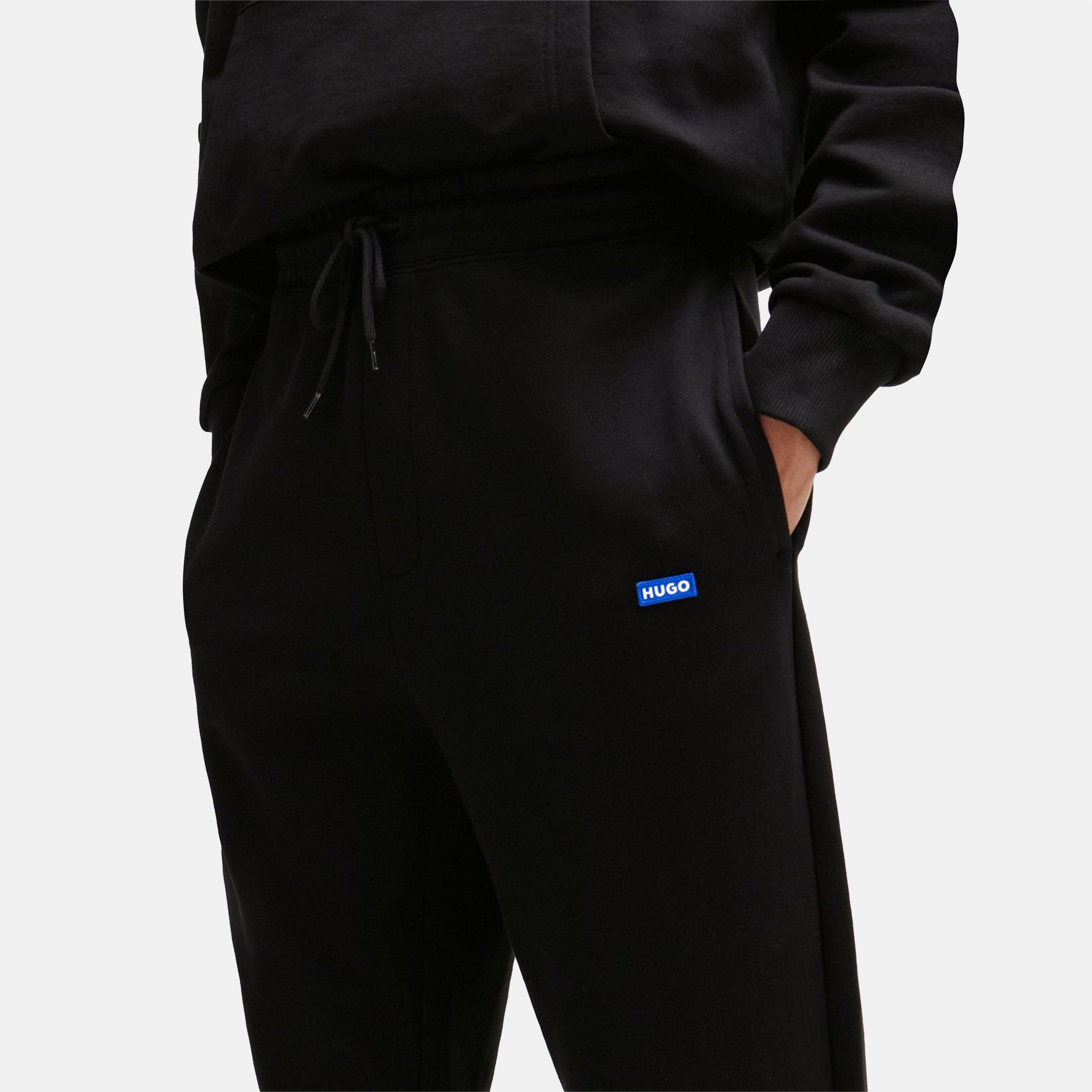 Preto 001 - Hugo - Cotton-terry tracksuit bottoms - 5