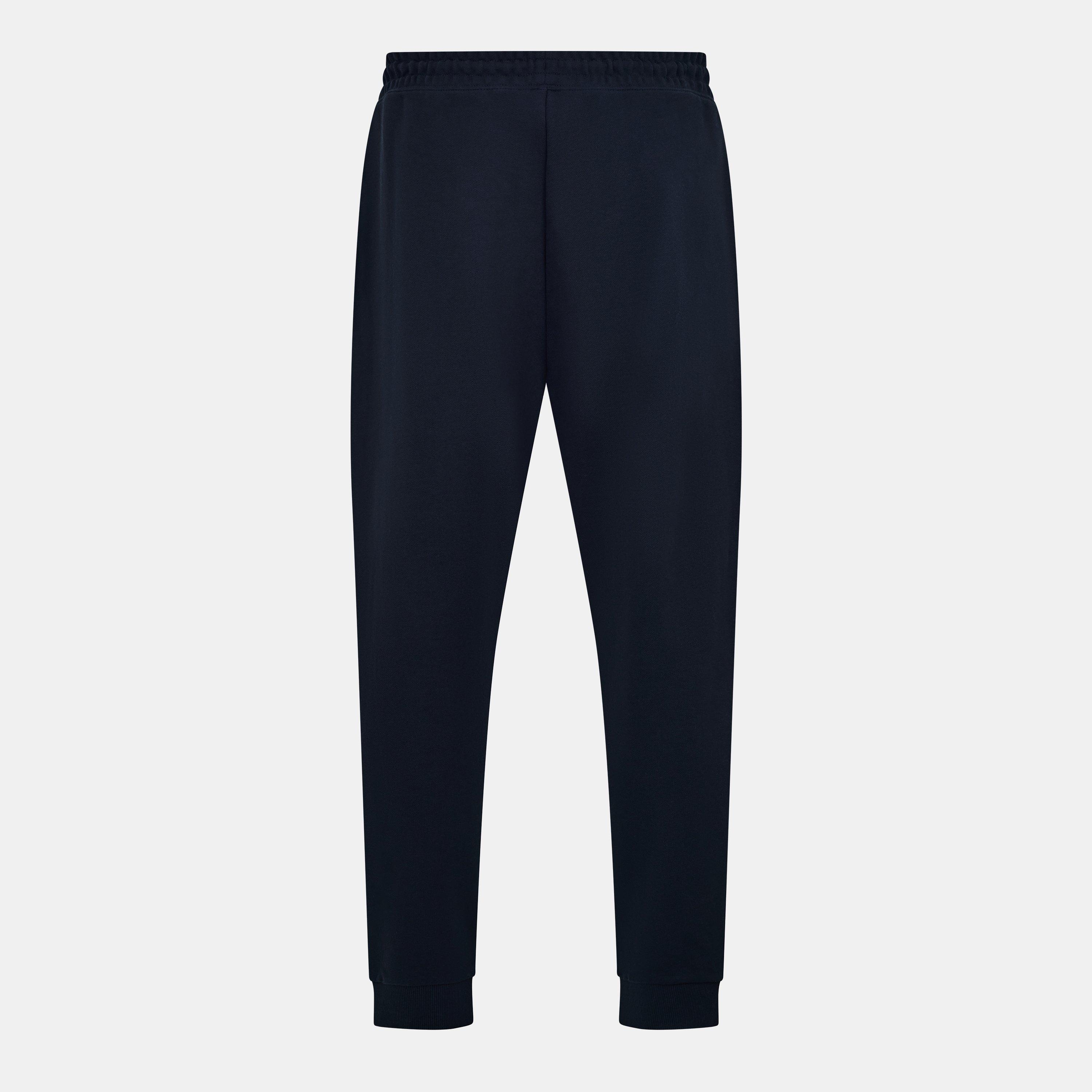 Navy - Hugo - Mens HUGO Bodywear Cotton-terry Tracksuit Bottoms - 2