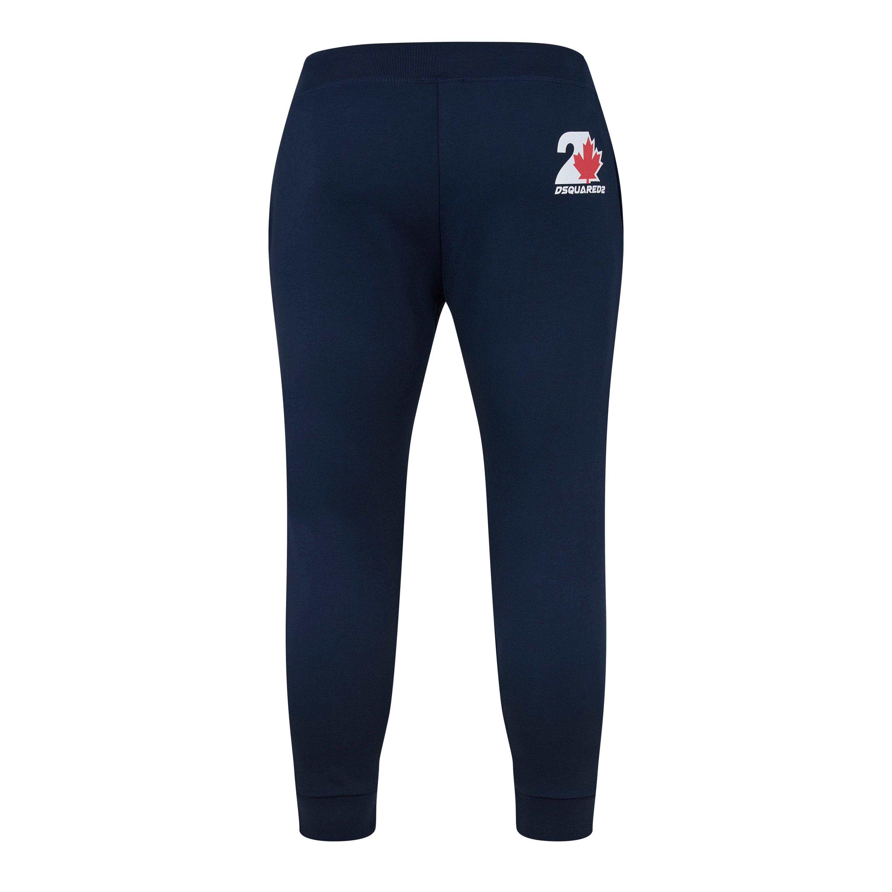 Navy DQ866 - DSquared2 - Maple Leaf Jogging Bottoms Juniors - 2
