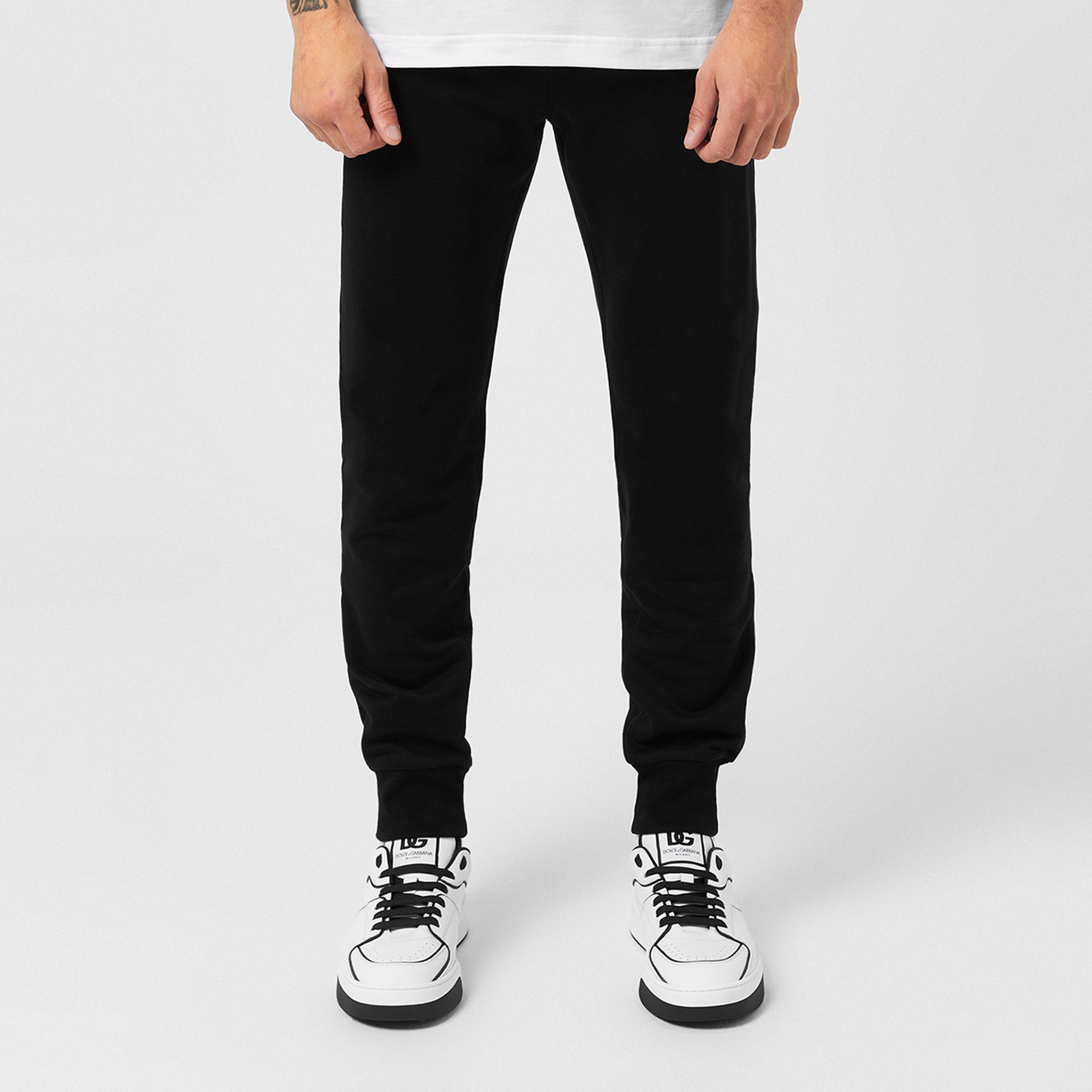 Dolce and Gabbana Logo Plate Track Pants - Black - XL