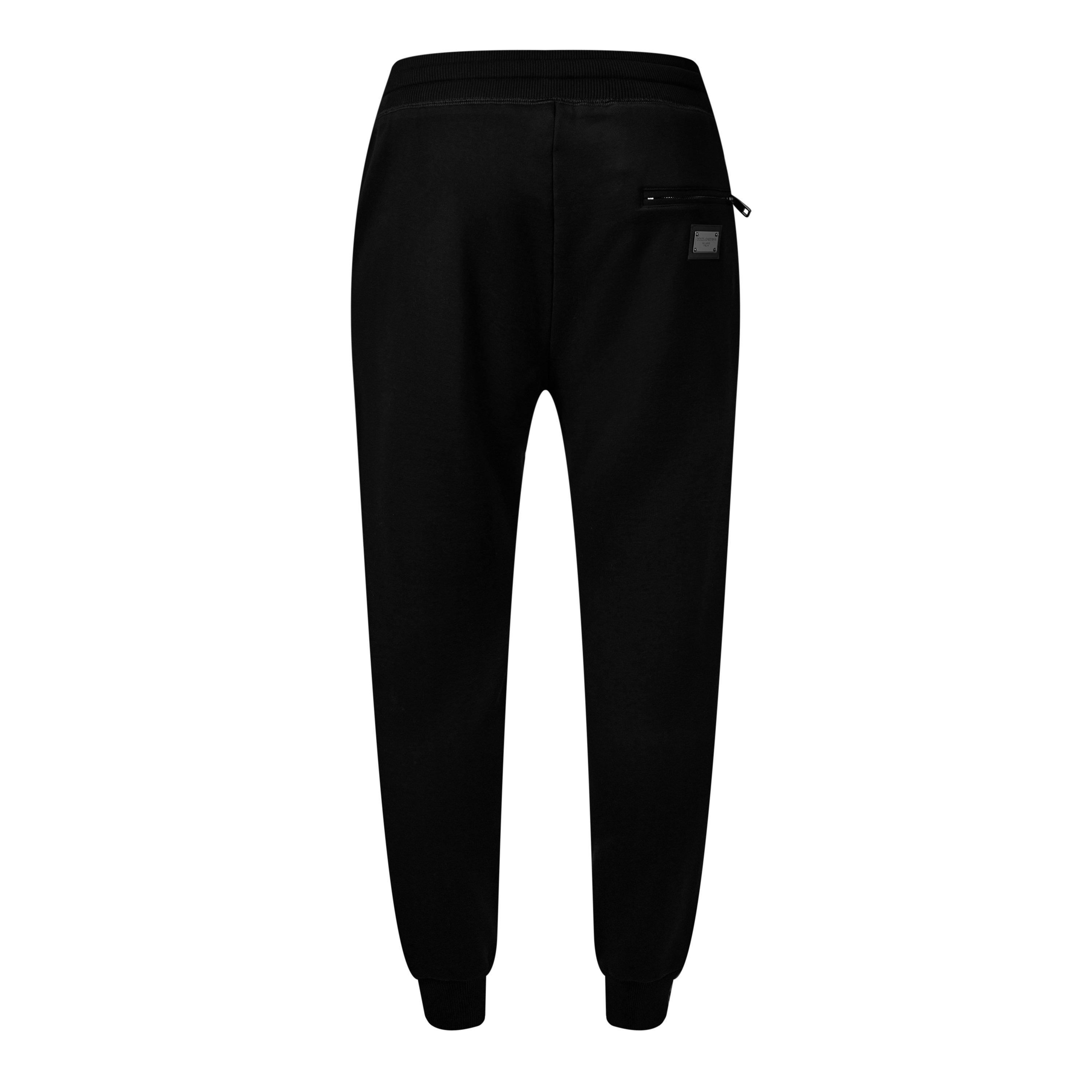 Black - Dolce and Gabbana - Logo Plate Track Pants - 7