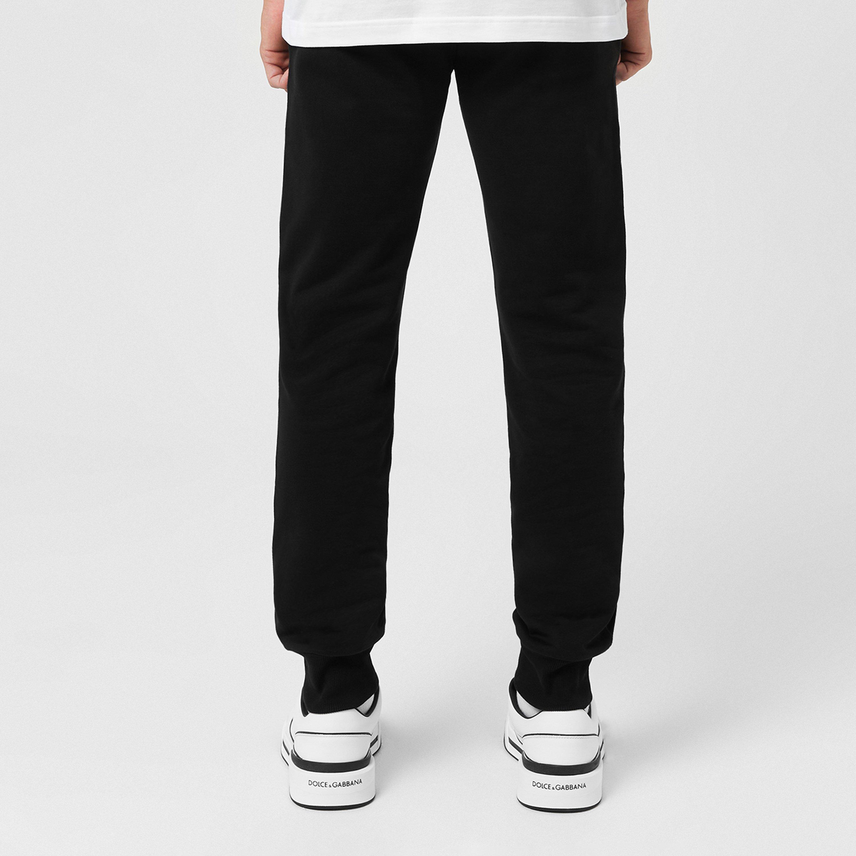 Black - Dolce and Gabbana - Logo Plate Track Pants - 3
