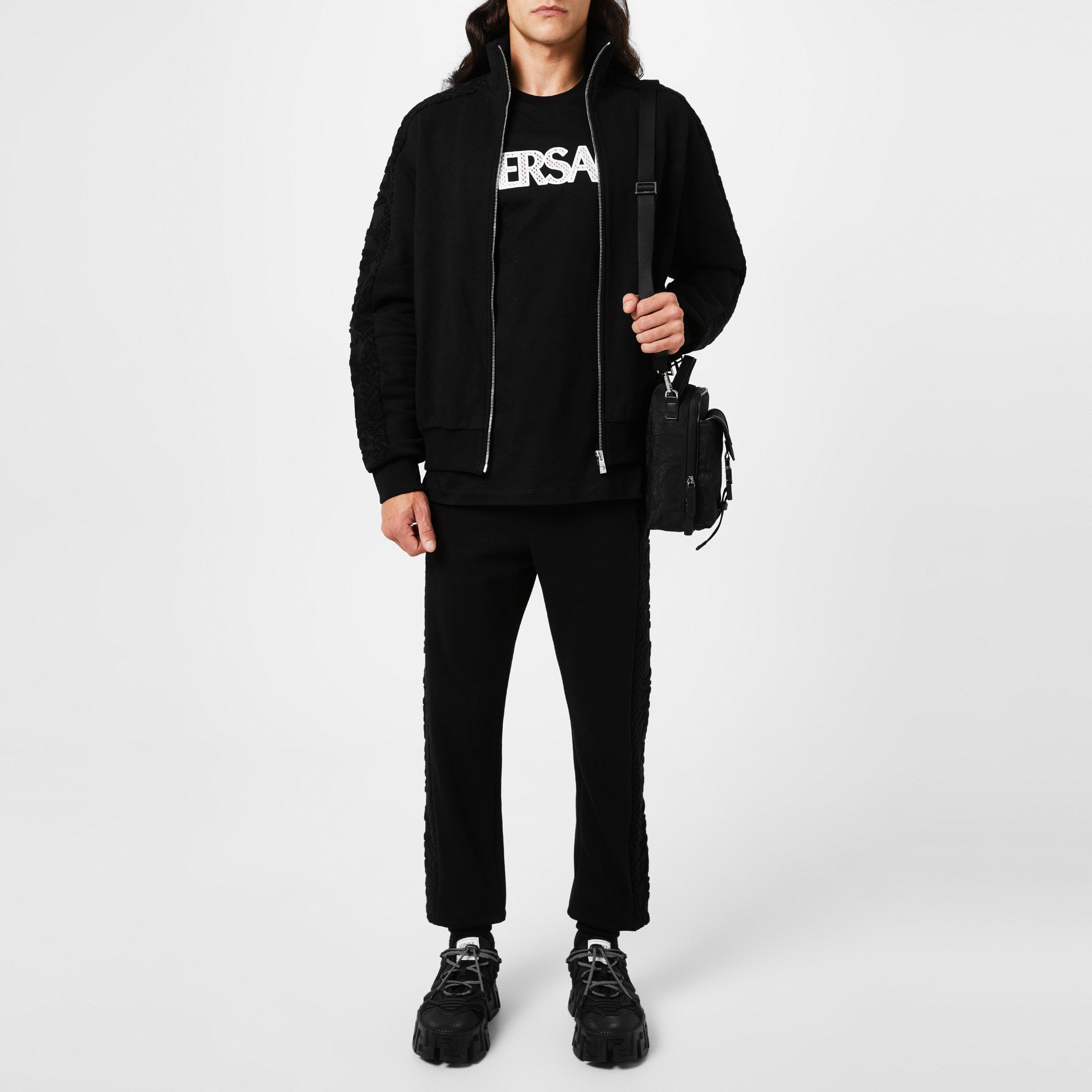 Black - Versace - Logo Jogging Bottoms - 4