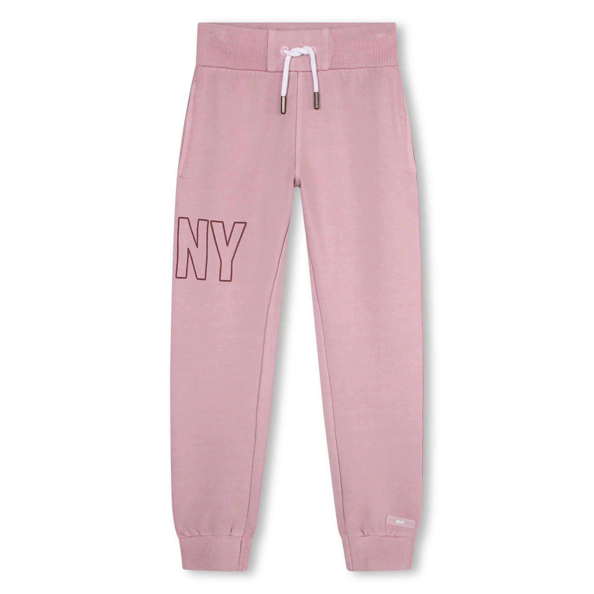 Dkny  Kids ' Cuffed Fleece Joggers - Lilac 902 - 14Y