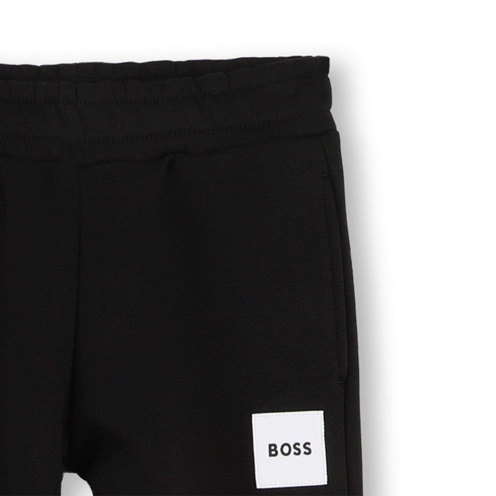 Black 09 - Boss - Kids Small Logo Jogging Bottoms, Drawstring Waistband - 3