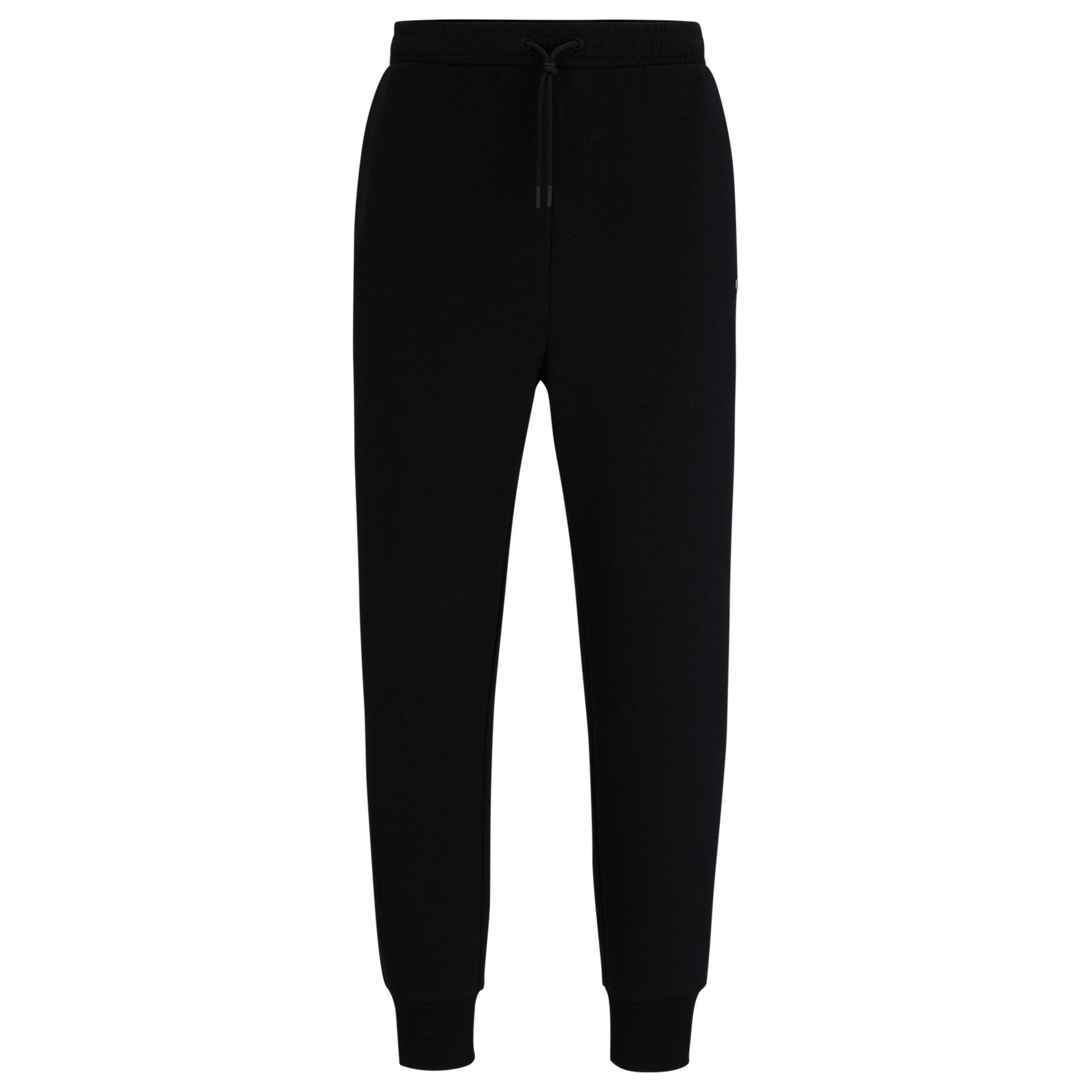 Black 001 - Boss - Men's Hadiko Joggers with Drawstring Waistband - 7