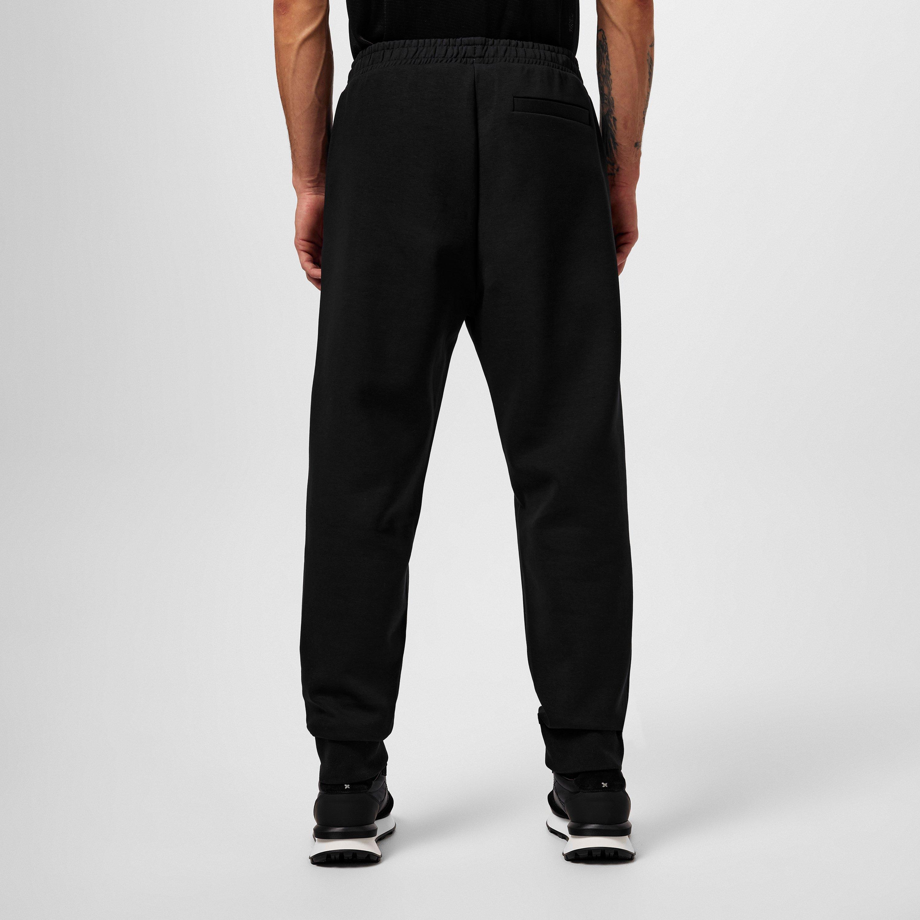 Black 001 - Boss - Men's Hadiko Joggers with Drawstring Waistband - 4