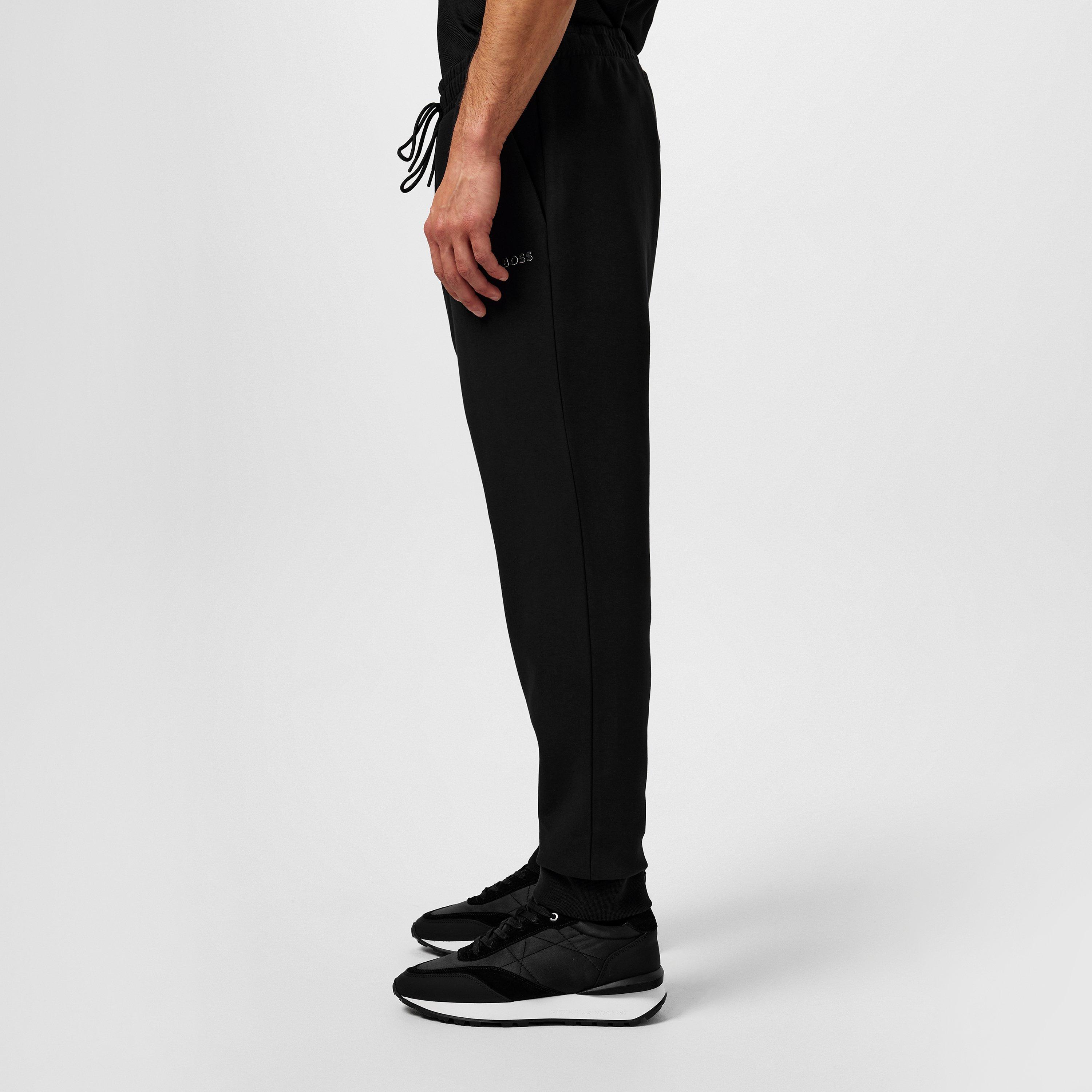 Black 001 - Boss - Men's Hadiko Joggers with Drawstring Waistband - 5
