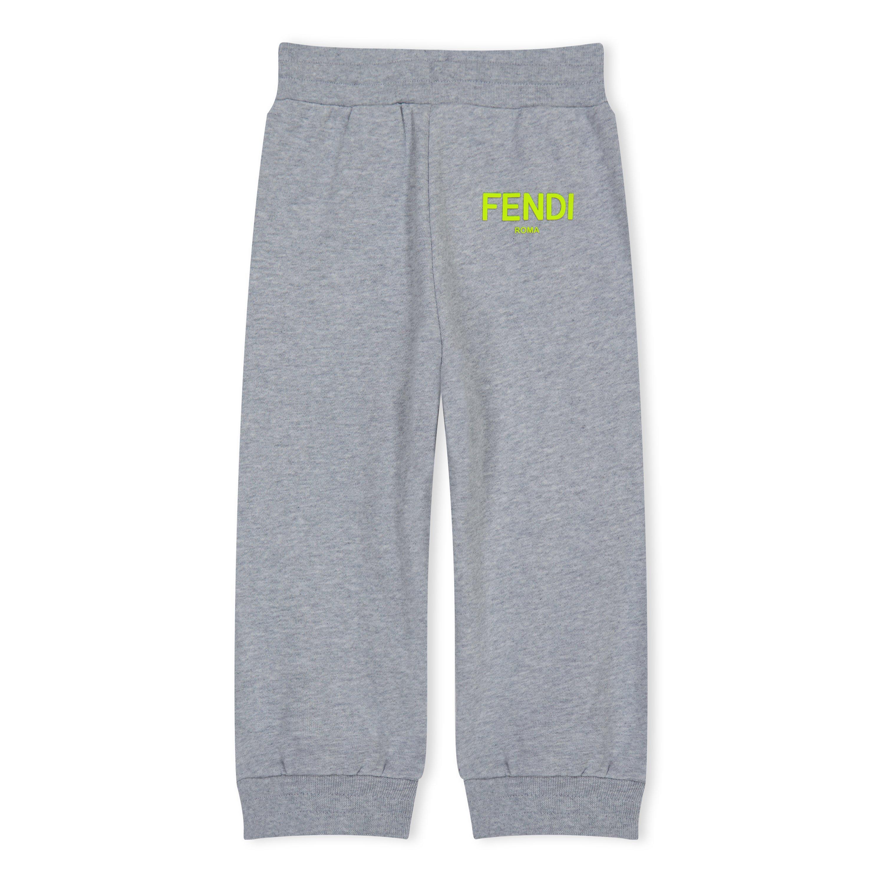 Grey F1L12 - Fendi - Logo Joggers - 2