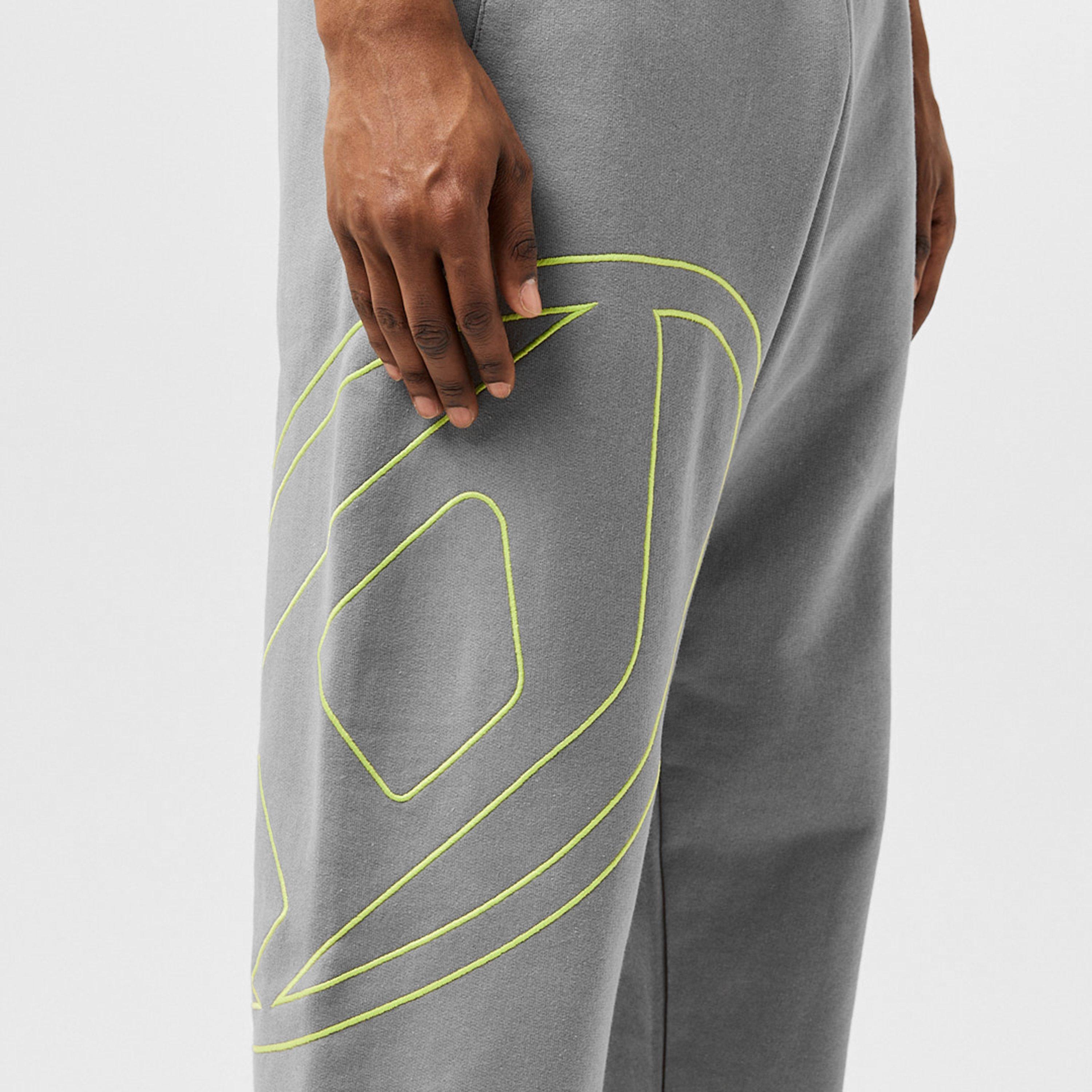 Frost Gray - Diesel - Men's Closed Hem Fleece Jogging Bottoms - 5