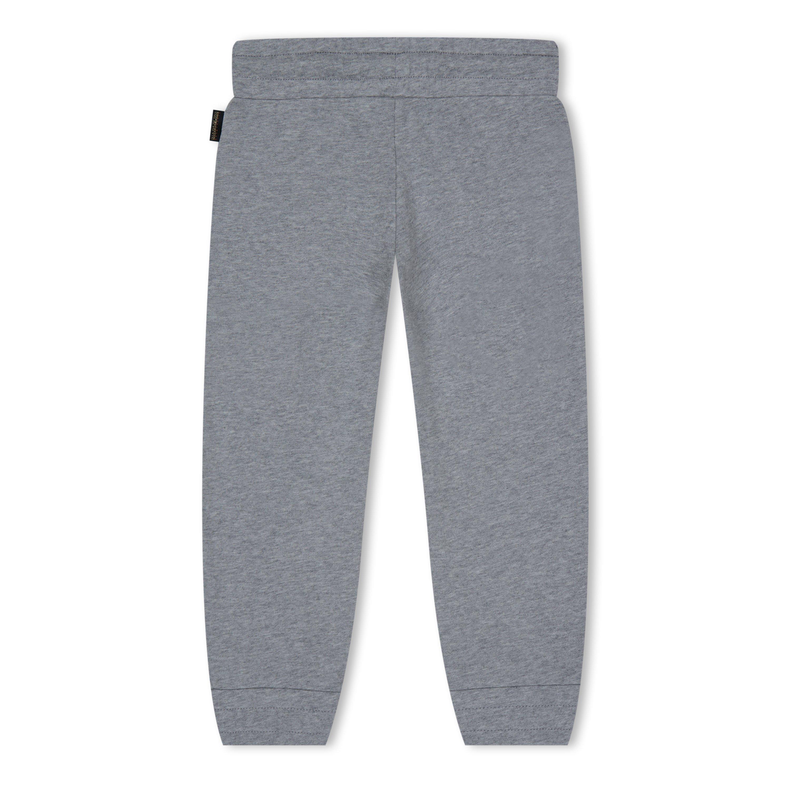 Grey 160 - Napapijri - Unisex Kids' Kitik Logo Closed Ankle Fleece Joggers - 2