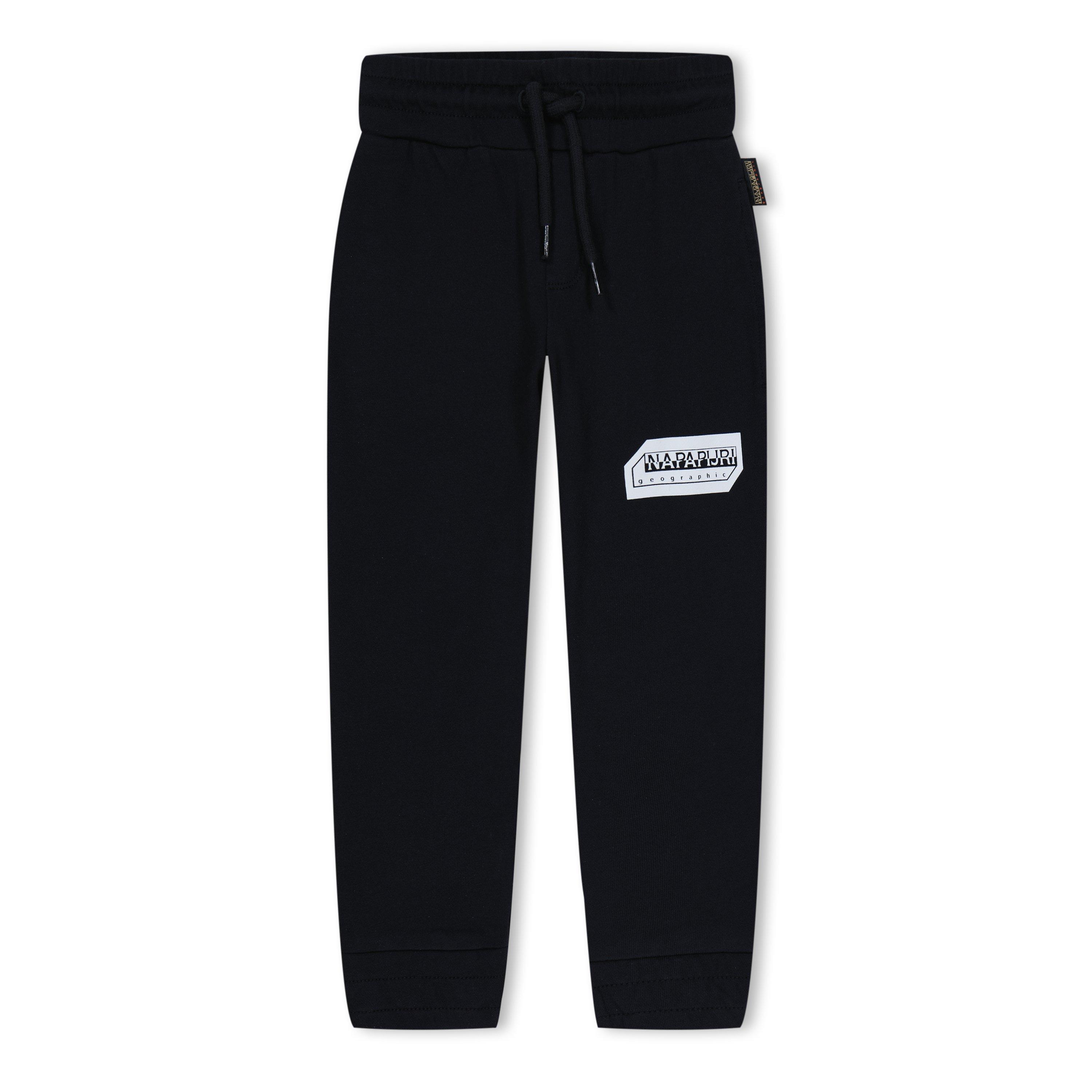 Black 041 - Napapijri - Unisex Kids' Kitik Logo Closed Ankle Fleece Joggers - 1