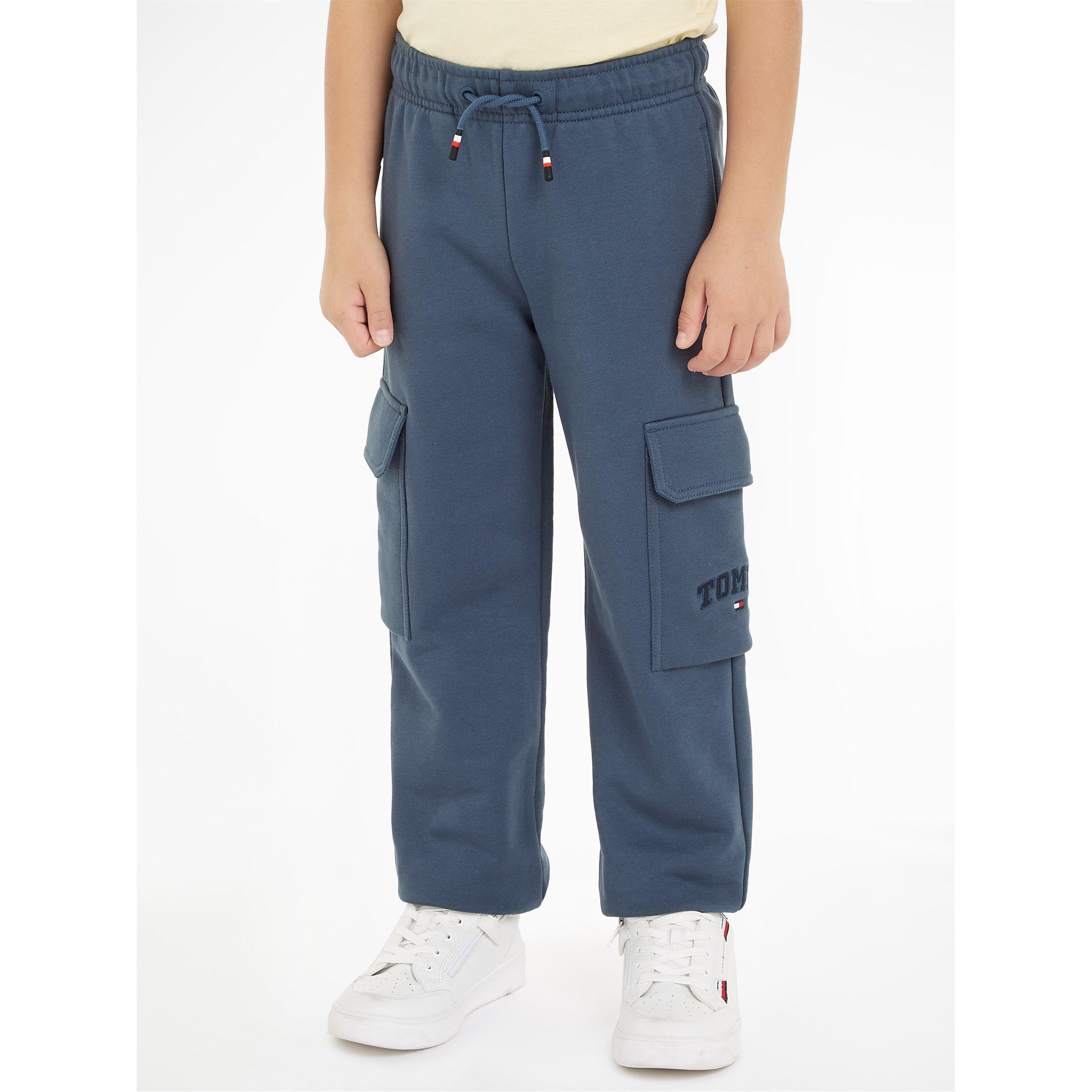 Tommy Hilfiger Cargo Jogging Bottoms Juniors - Aegean Sea - Size 12Y