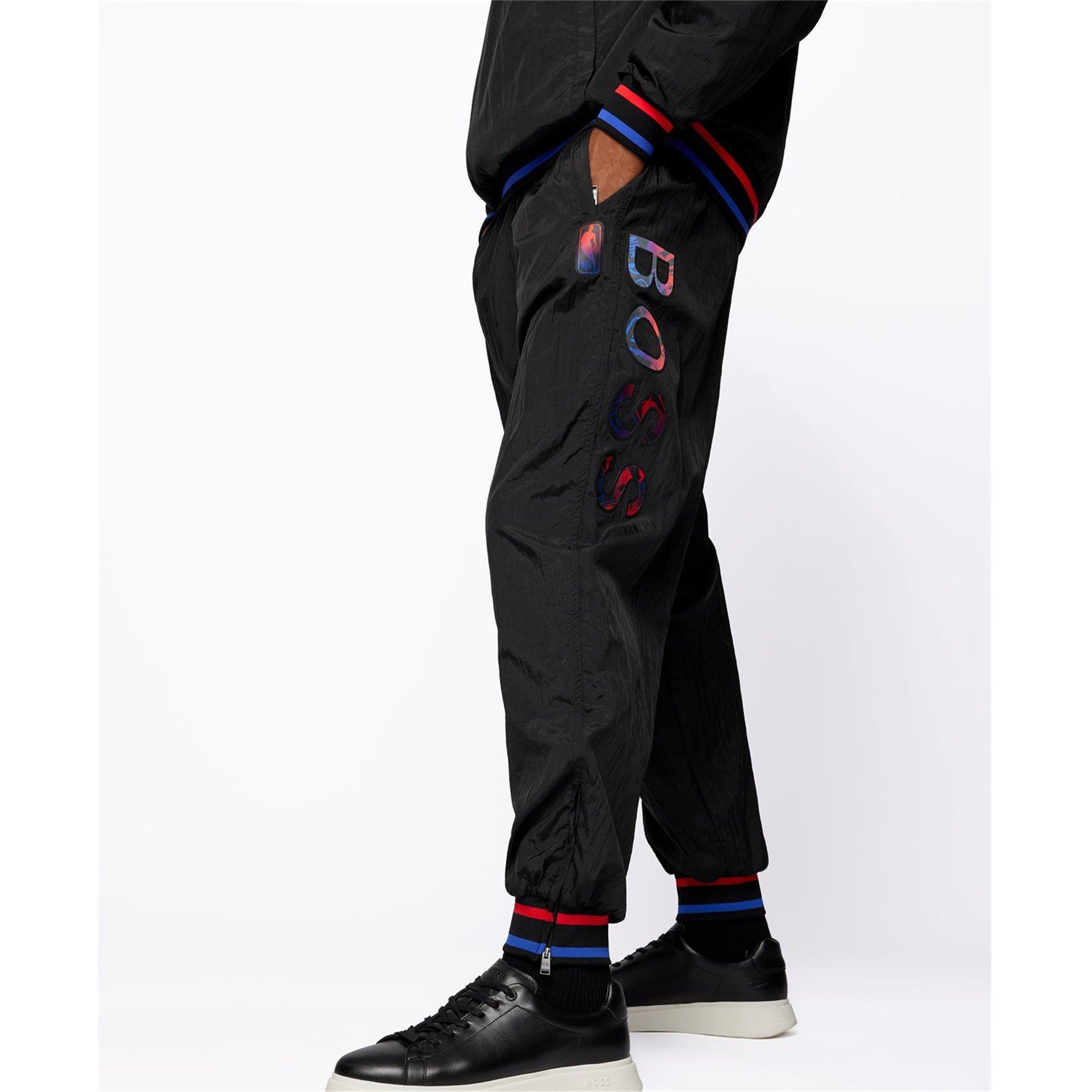 Black - Boss - Men's Score Closed Hem Fleece Sweatpant - 4