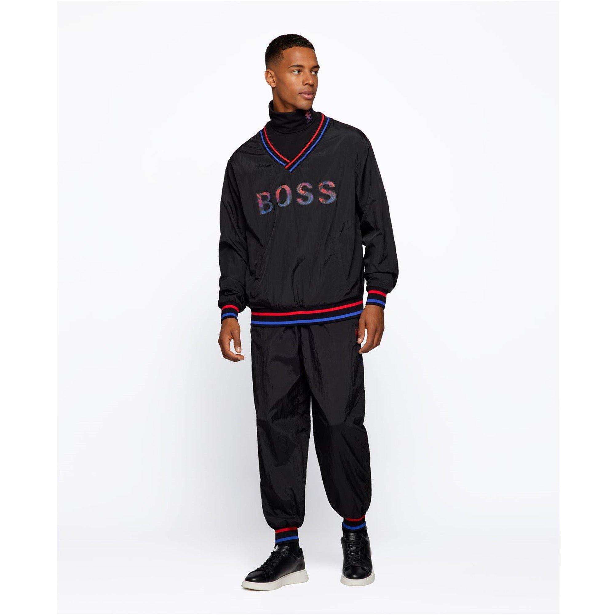 Black - Boss - Men's Score Closed Hem Fleece Sweatpant - 5