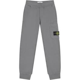 Stone Island Badge Fleece Jogging Bottoms Juniors