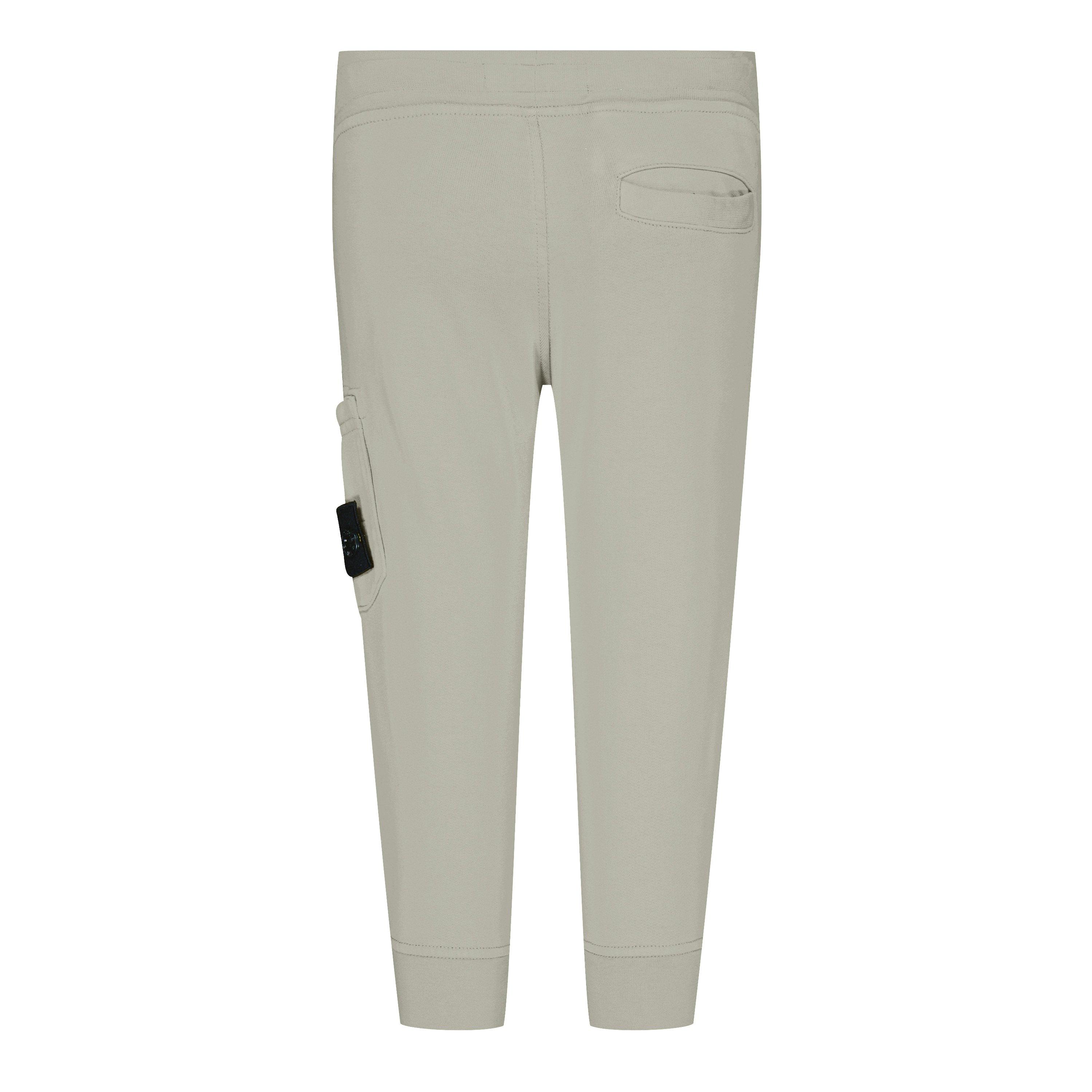 Nat Beige V0091 - Stone Island - Badge Fleece Jogging Bottoms Juniors - 2
