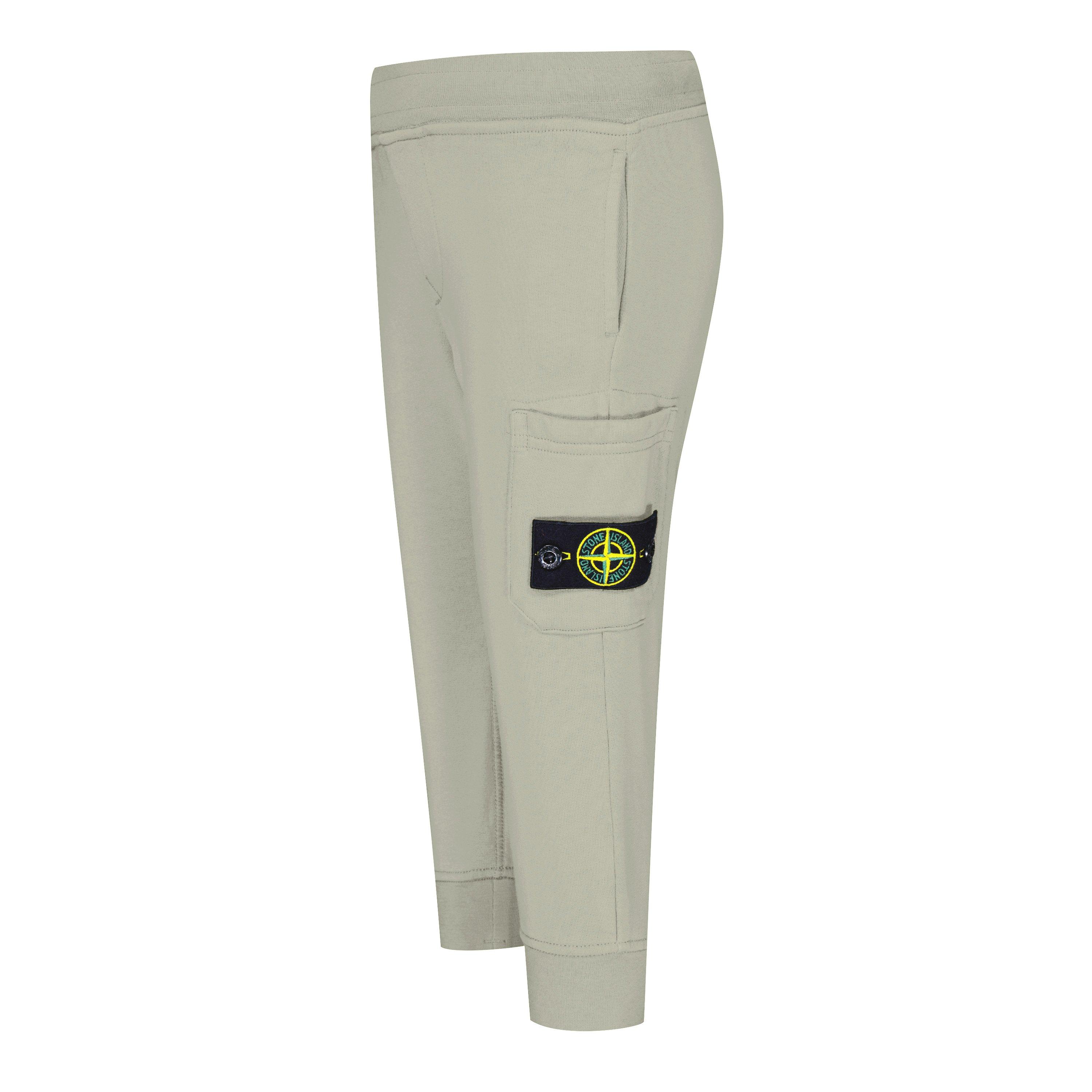 Nat Beige V0091 - Stone Island - Badge Fleece Jogging Bottoms Juniors - 3