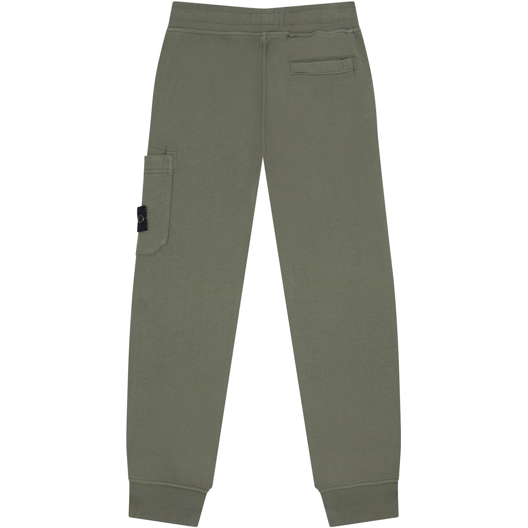 Olive V0058 - Stone Island - Badge Fleece Jogging Bottoms Juniors - 2