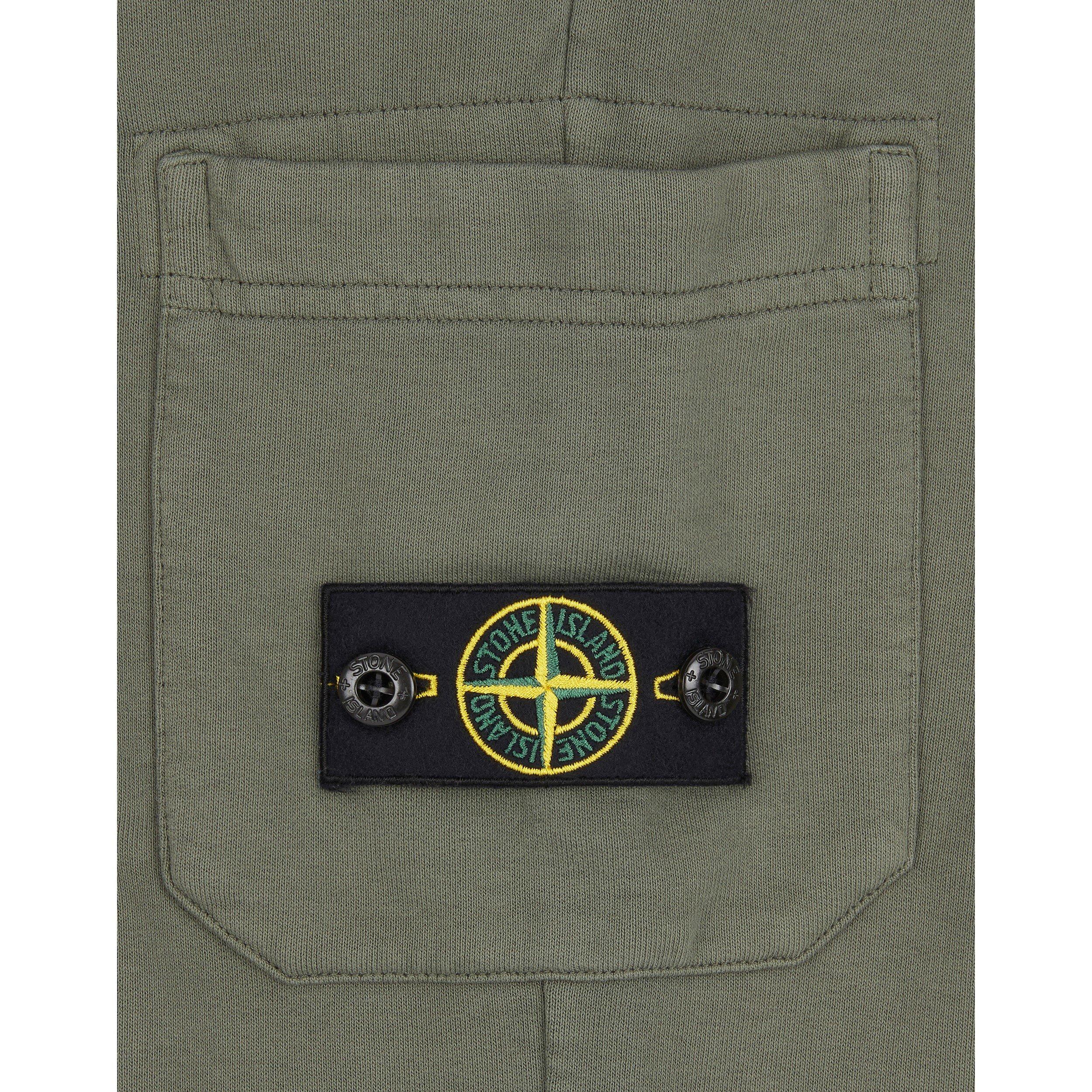 Olive V0058 - Stone Island - Badge Fleece Jogging Bottoms Juniors - 3