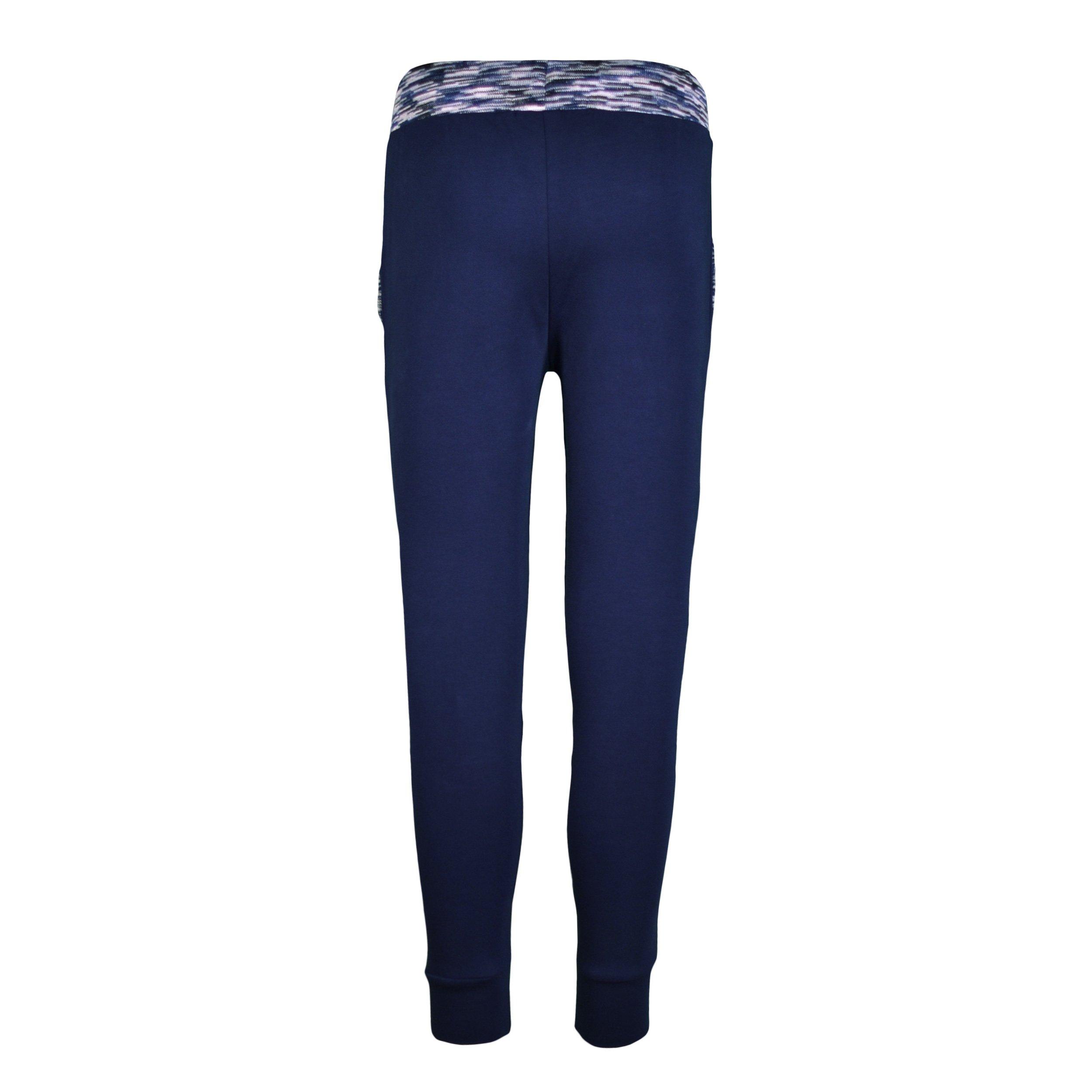 Navy - Moda Bandidos - Kids' Space Dye Closed Hem Fleece Joggers - 2