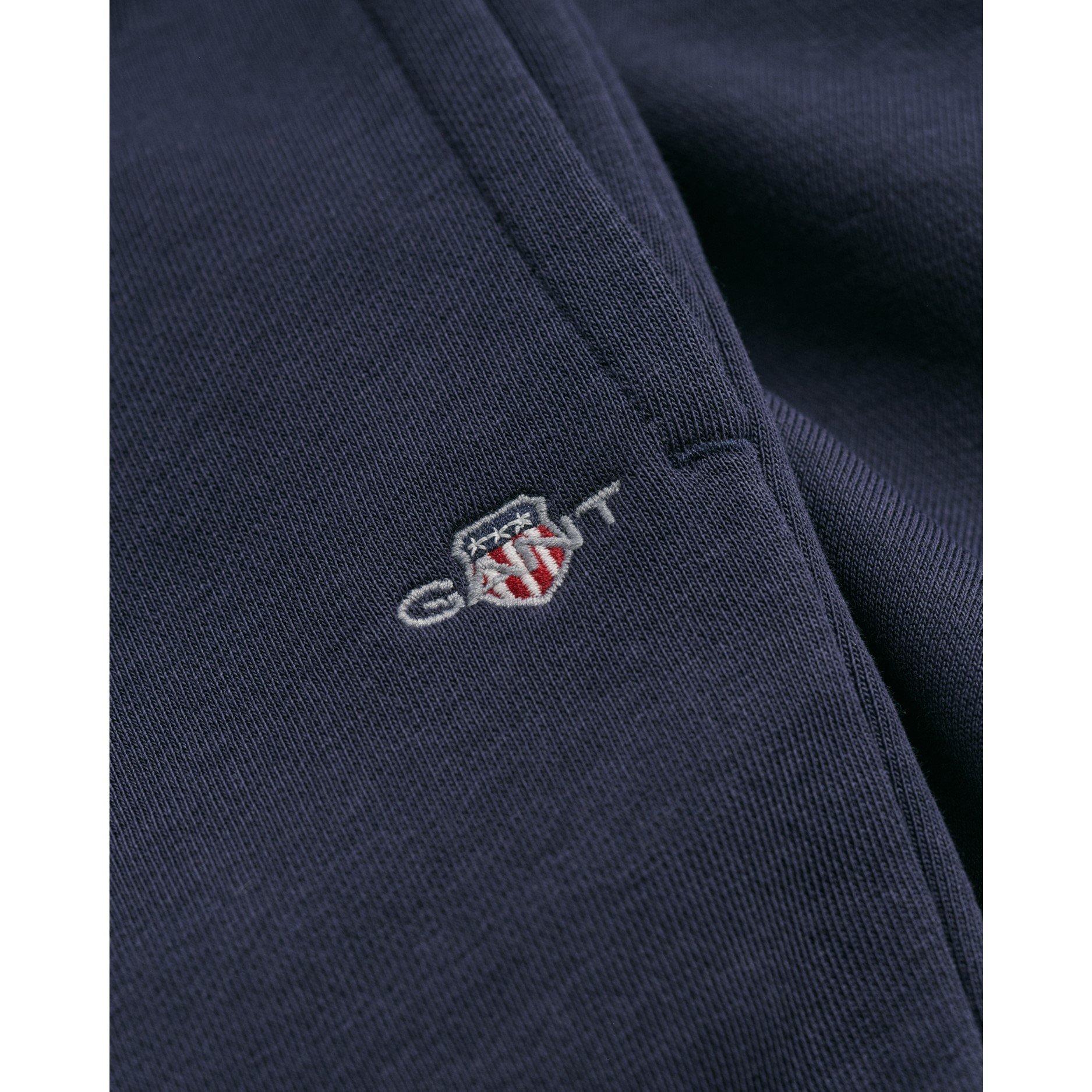 Evening Blu 433 - Gant - Unisex Kids' Logo Closed Hem Fleece Joggers - 3