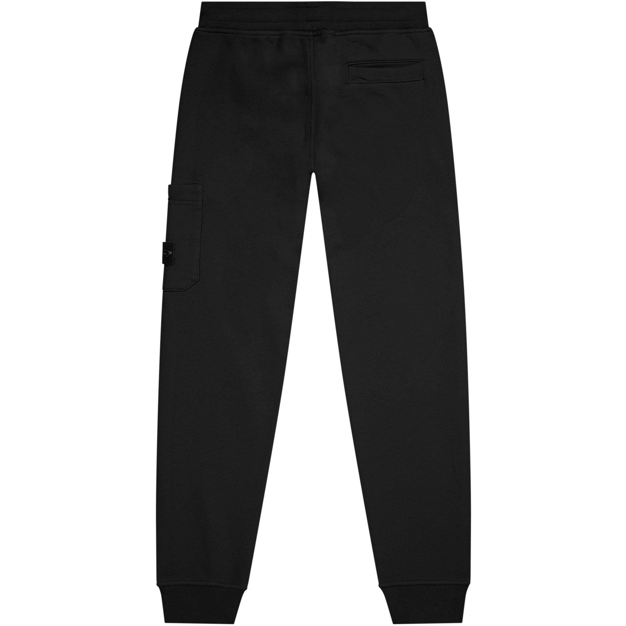 Black V0029 - Stone Island - Patch Cotton Jersey Jogging Bottoms Juniors - 2