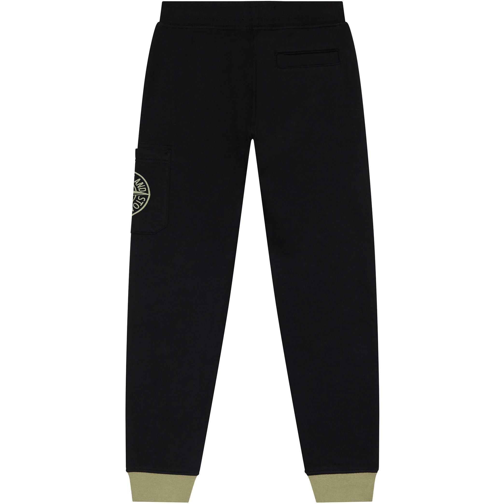 Black V0029 - Stone Island - Compass Joggers Juniors - 2