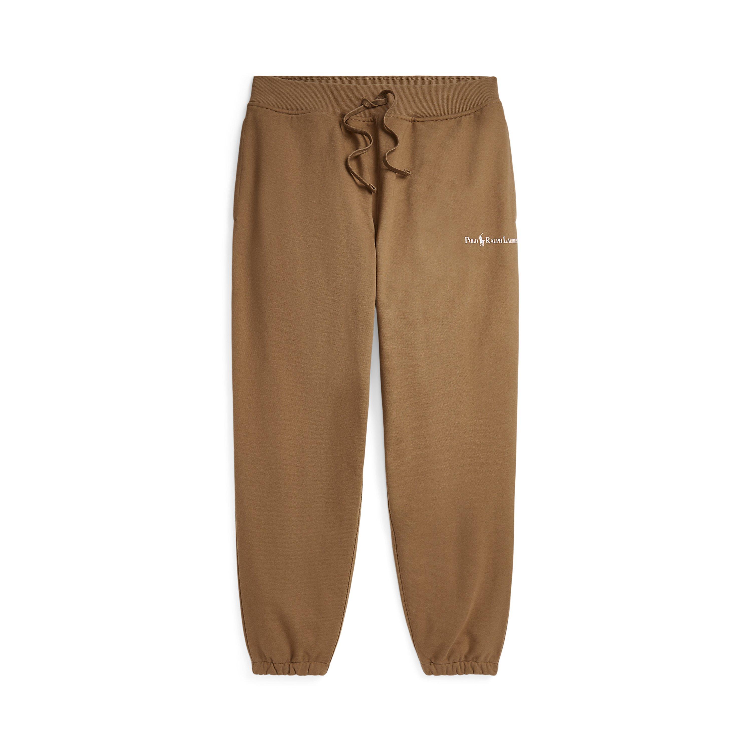 Rustic Tan - Polo Ralph Lauren - Relaxed Fit Logo Fleece Tracksuit Bottoms Mens
