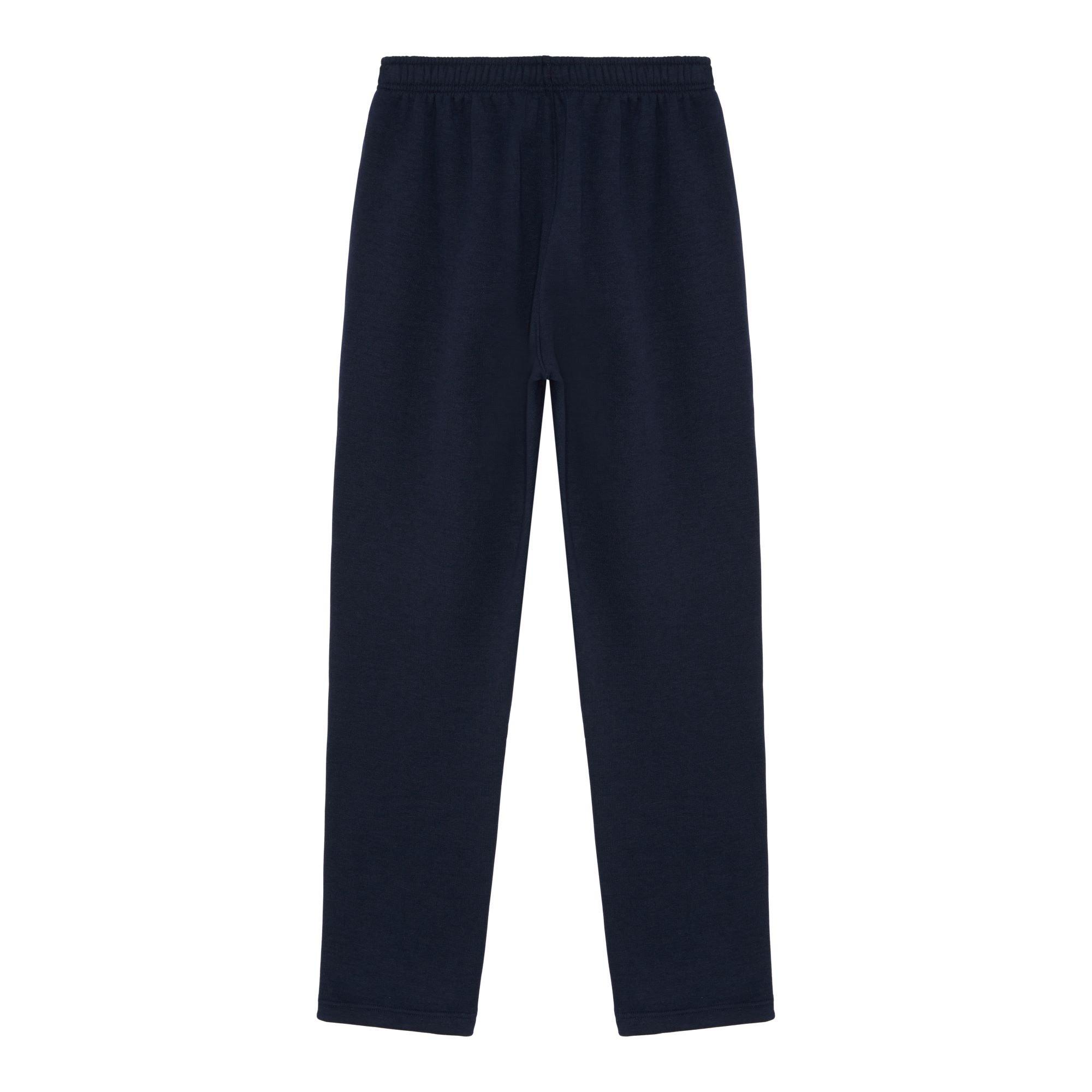 Navy - Donnay - Open Hem Fleece Pants - 2
