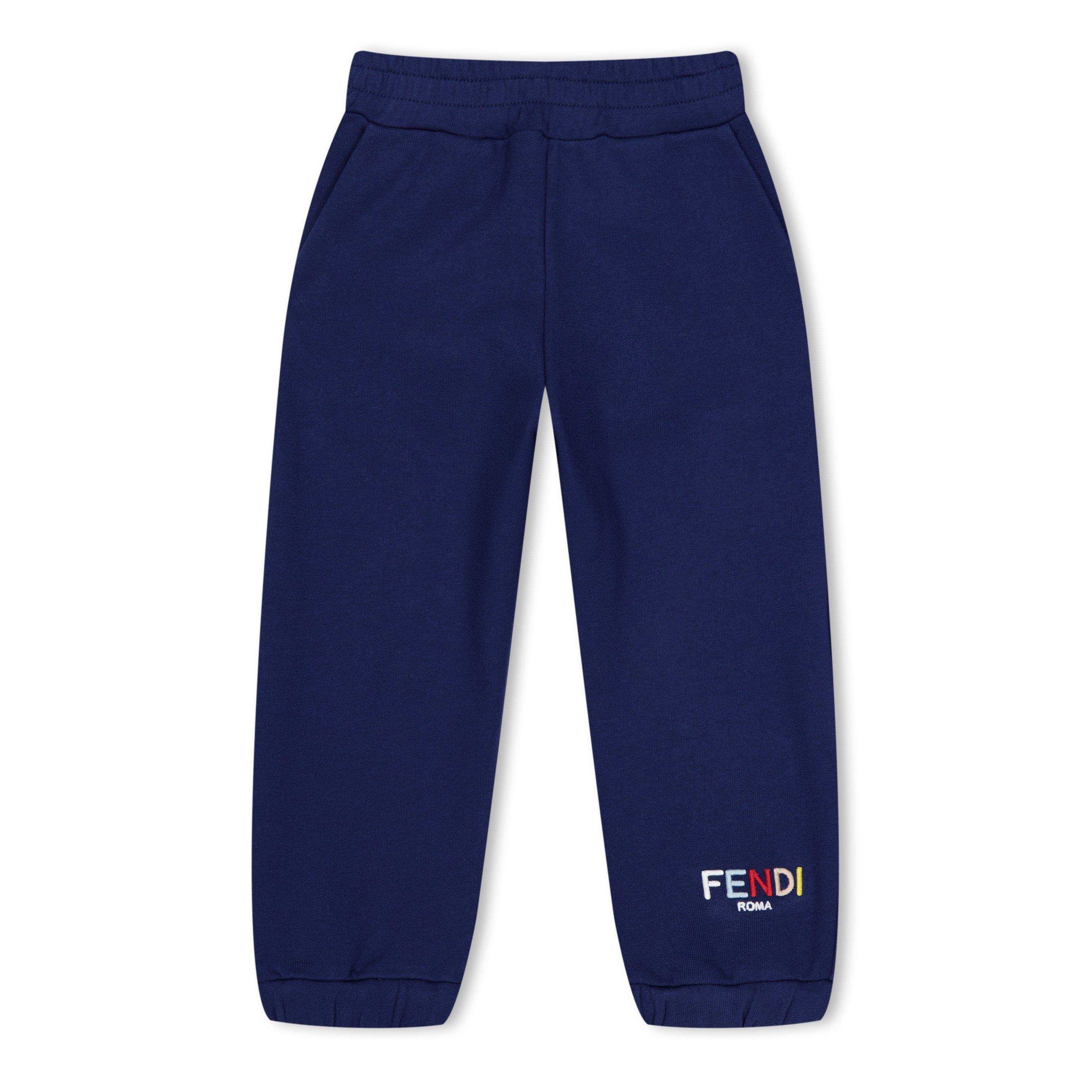 Fendi Logo Jogging Bottoms Juniors - Navy F1I11 - Size 14Y