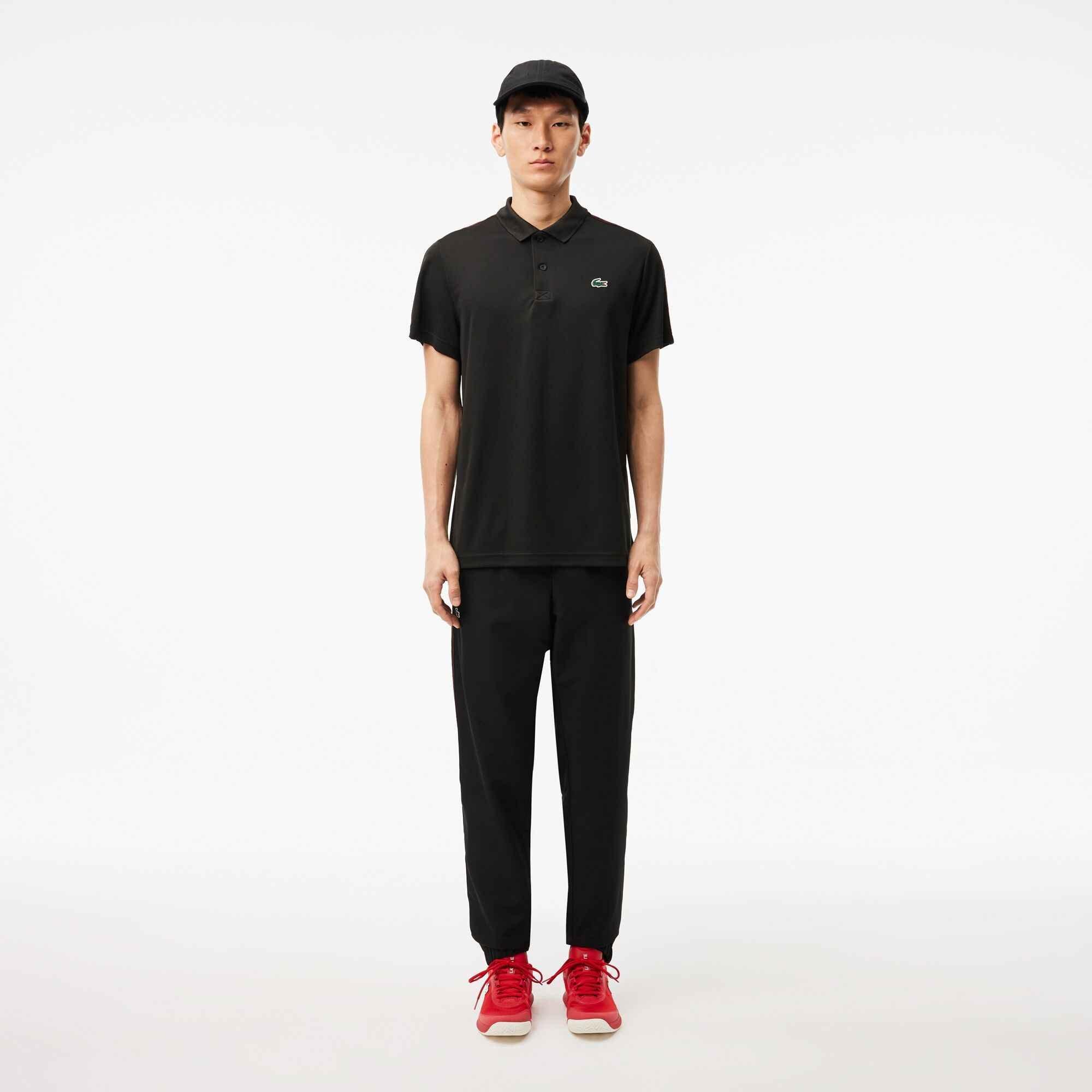 Nero 031 - Lacoste - Men's Tapered Closed Hem Fleece Joggers - 2