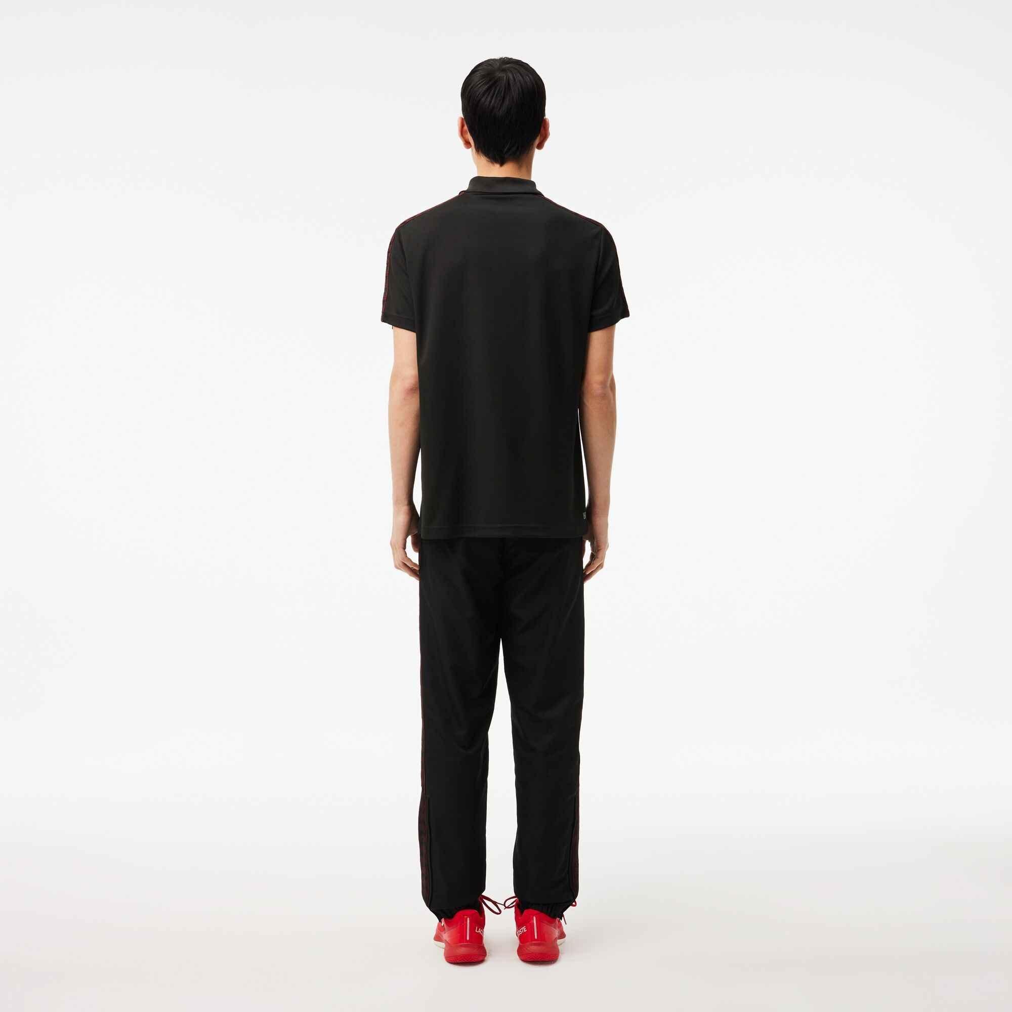 Nero 031 - Lacoste - Men's Tapered Closed Hem Fleece Joggers - 3