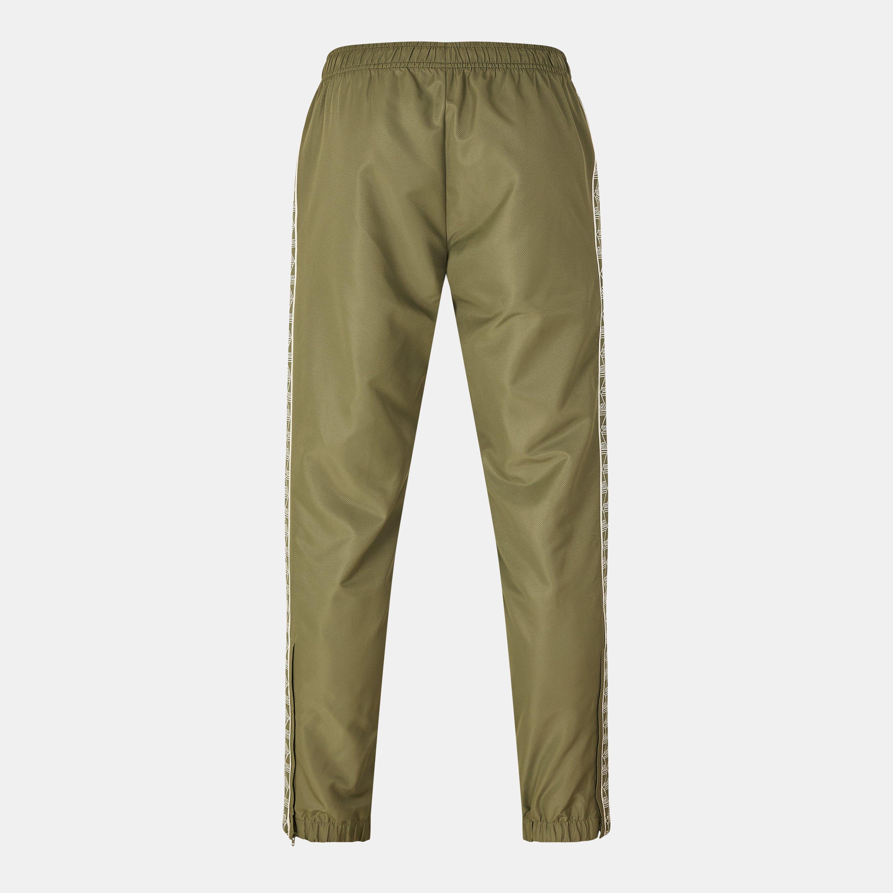 Khaki - Lacoste - Men's Tapered Closed Cuff Fleece Joggers - 2