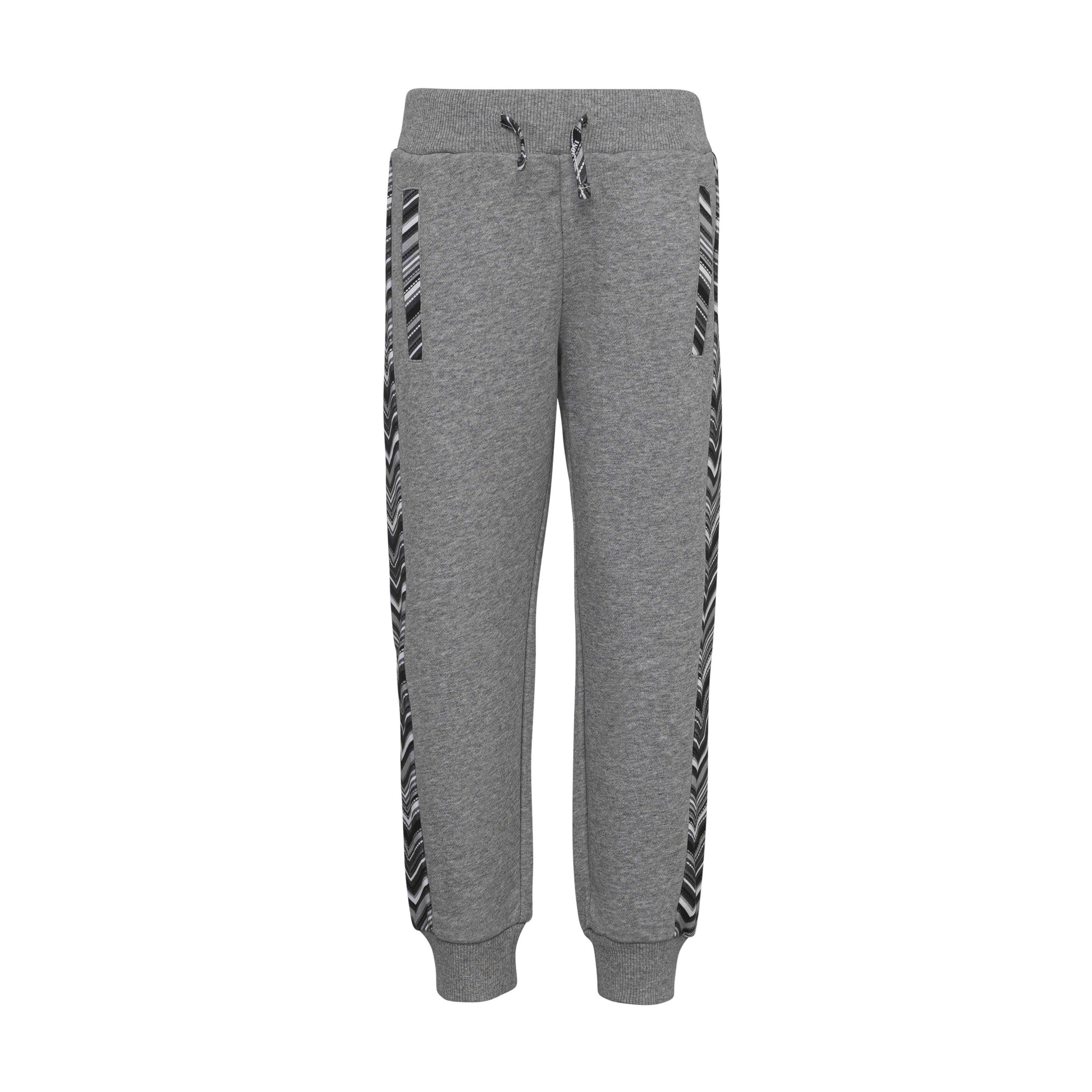 Missoni  Kids' Zigzag Closed Hem Fleece Joggers - Grey 806 - Size 10Y
