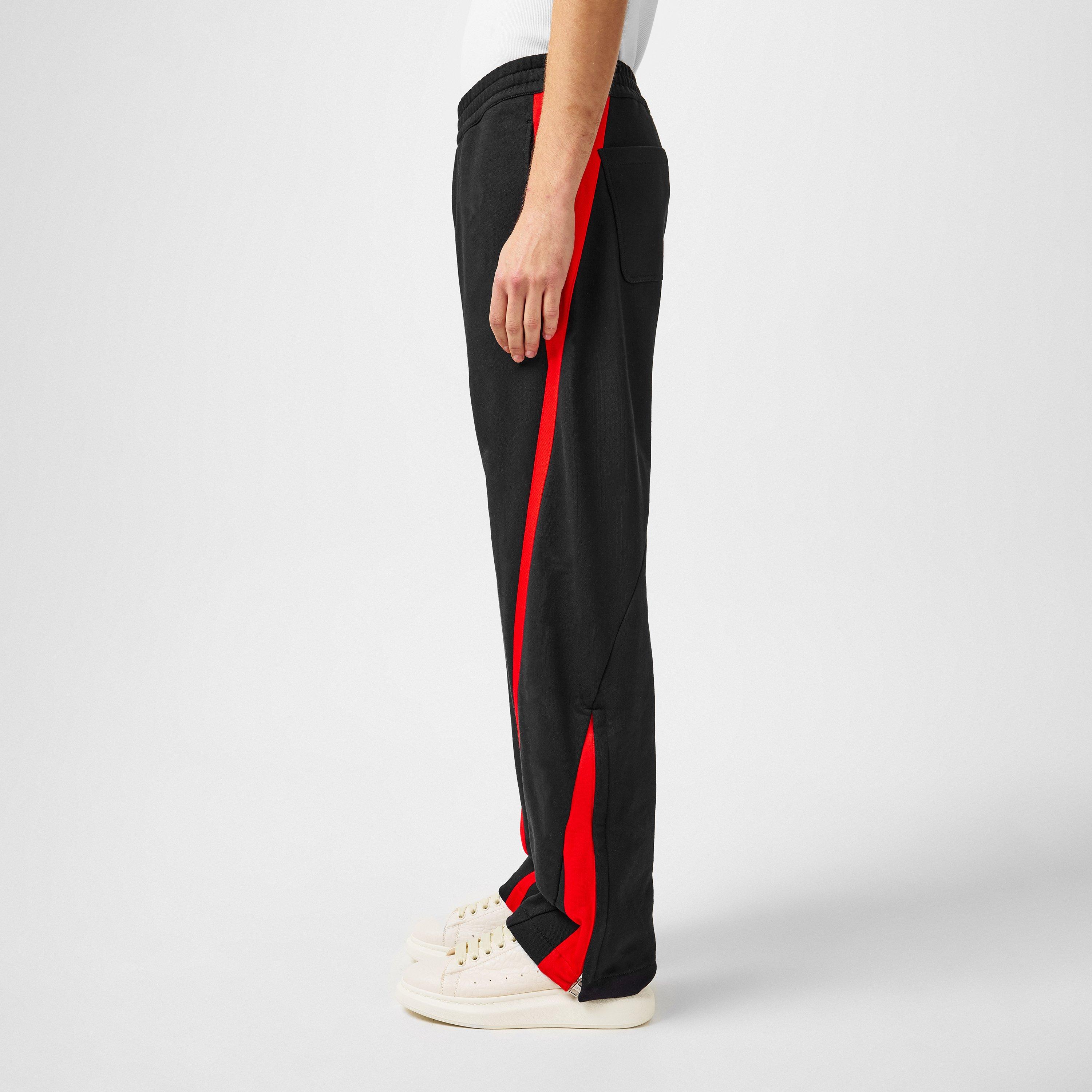 Black/Red - Alexander McQueen - Twisted Stripe Joggers - 2