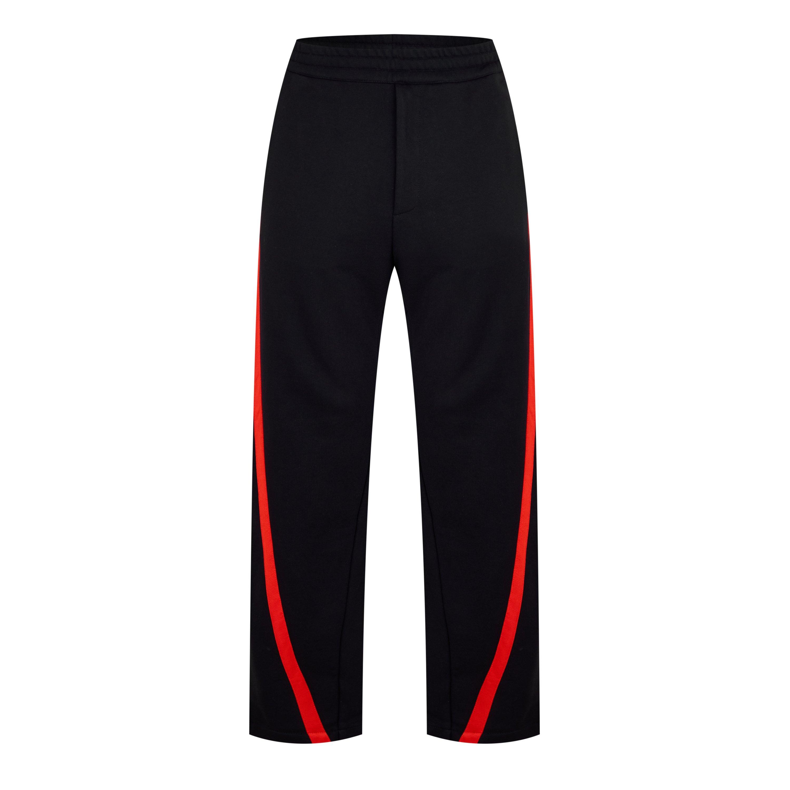 Black/Red - Alexander McQueen - Twisted Stripe Joggers - 6